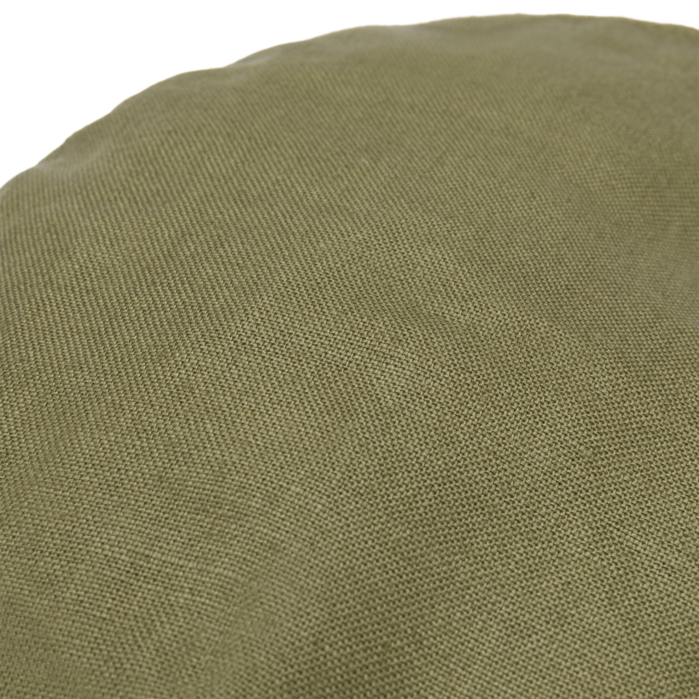 Fox Linen Plainweave Moss Fixed Brim Flat Cap