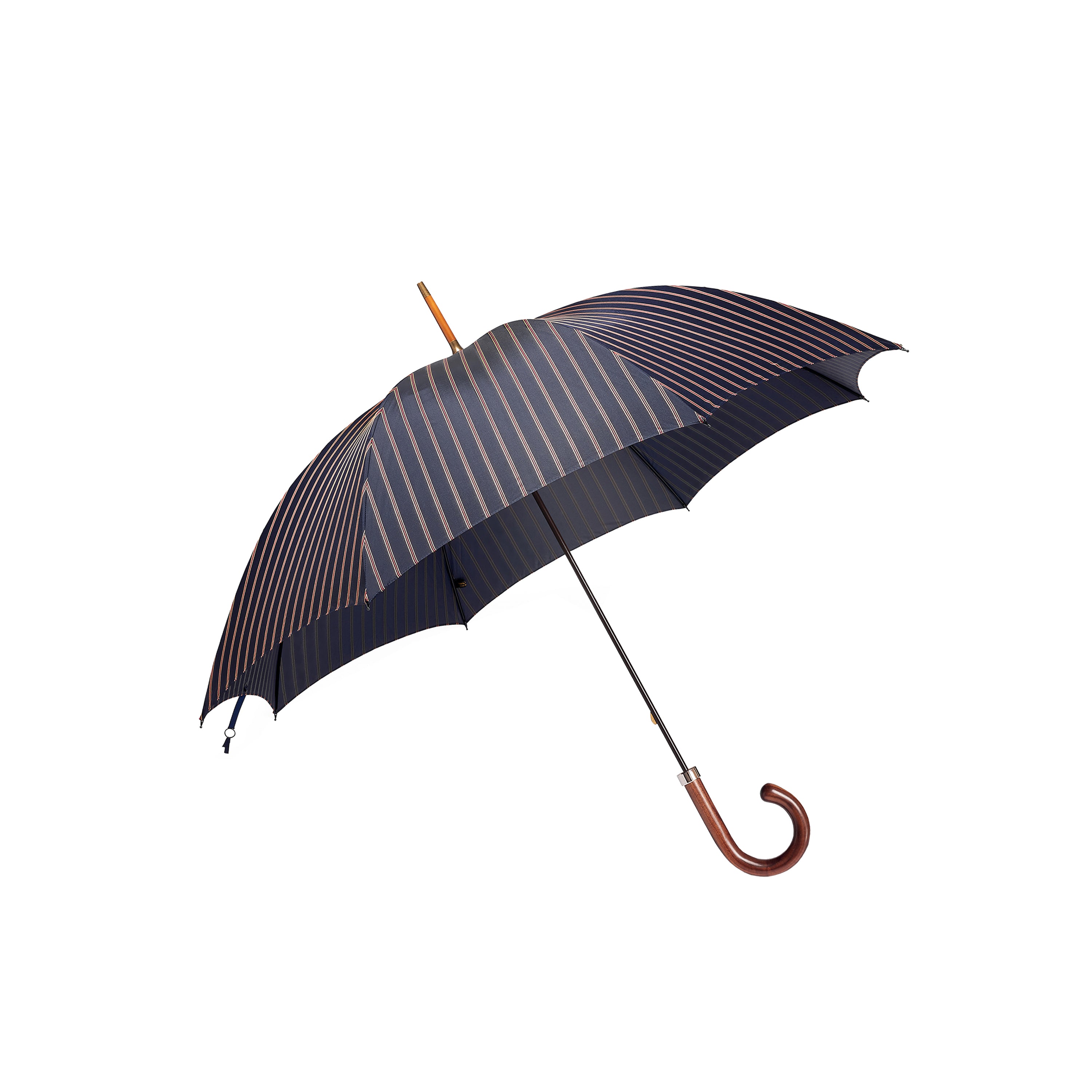 Fox Umbrellas Walnut Handle 1956 Edition Navy Umbrella