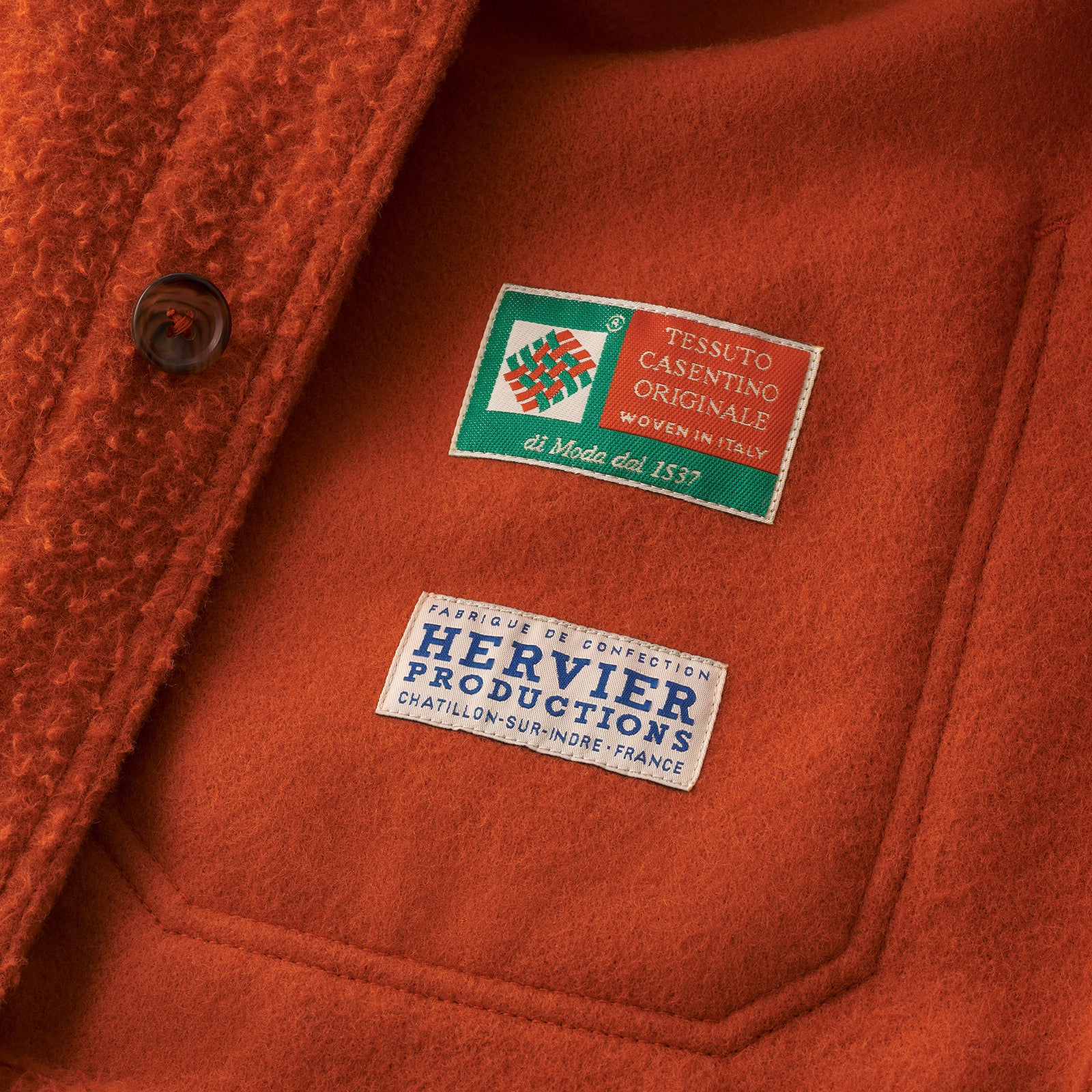 casentino orange utility jacket
