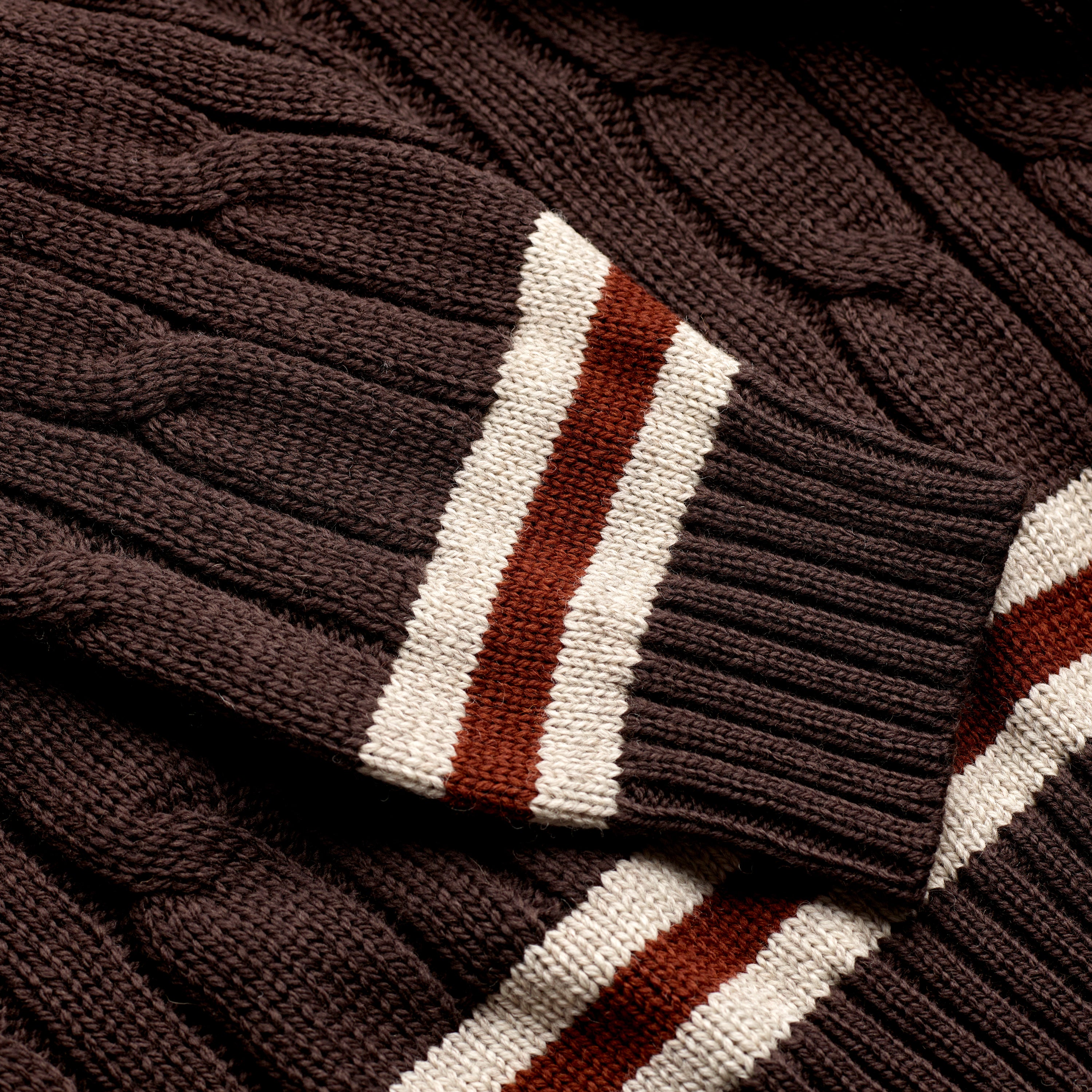 FOX x DR Cricket Club Sweater in Charcoal & Iron