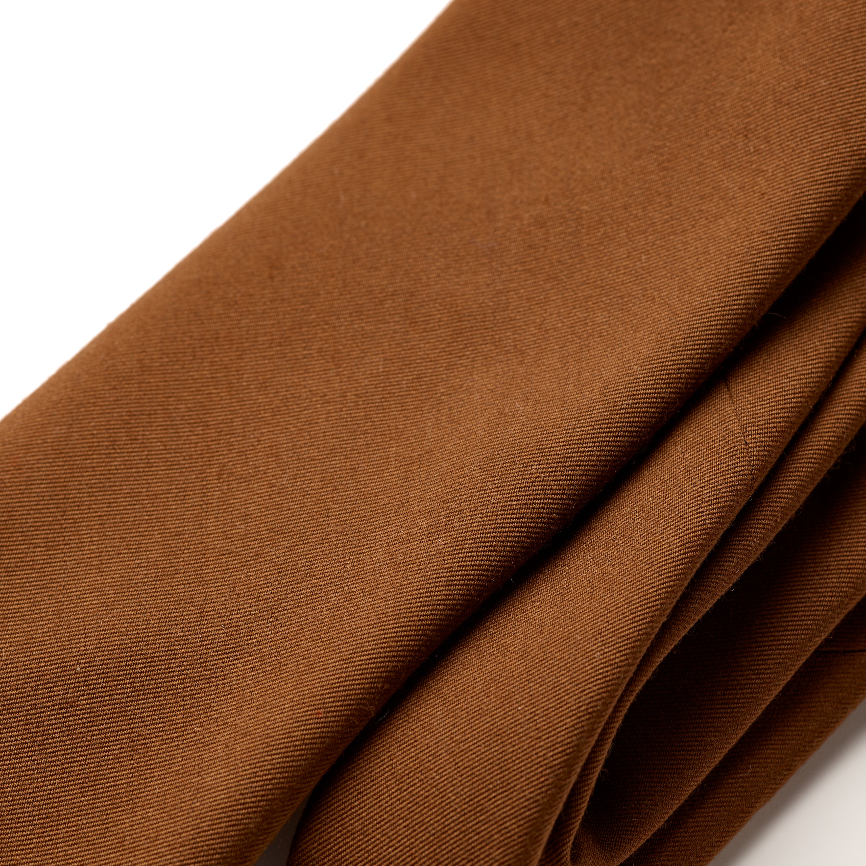 Tie Your Tie Ochre Brown Wool & Silk Ribbed Tie