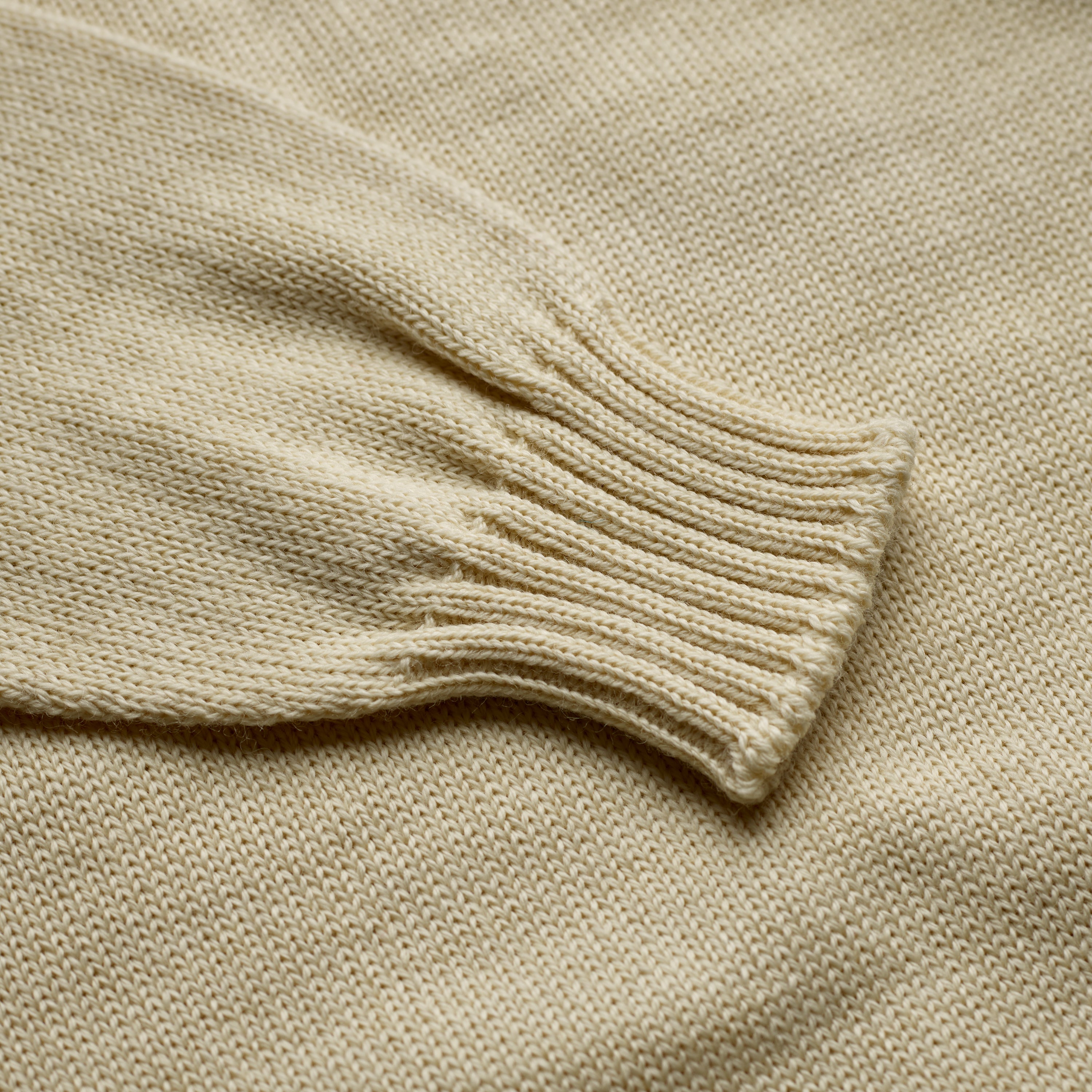 Guernsey Woollens x Fox Roll Neck in Submariner White