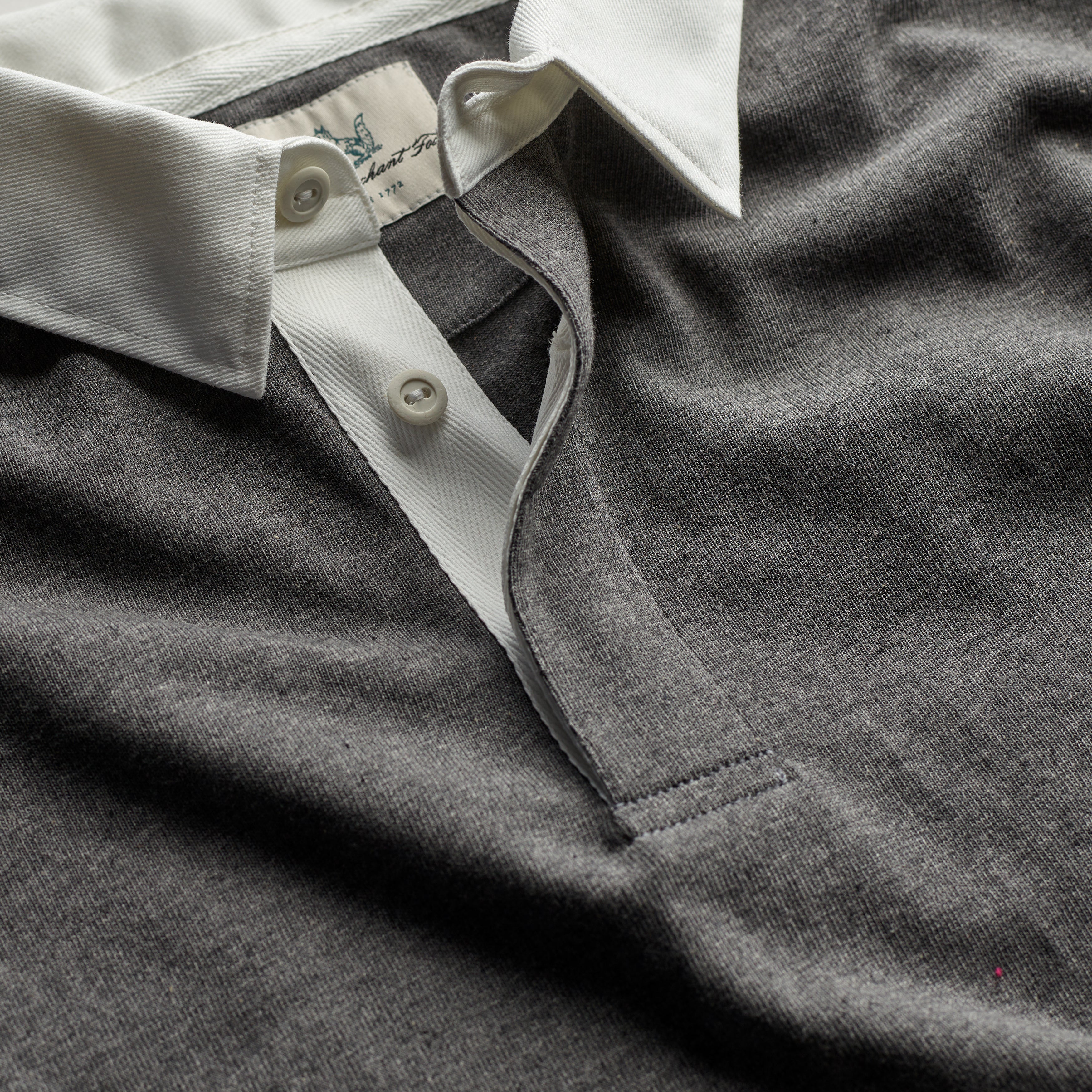 Fox Heritage Plain Rugby Shirt in Grey