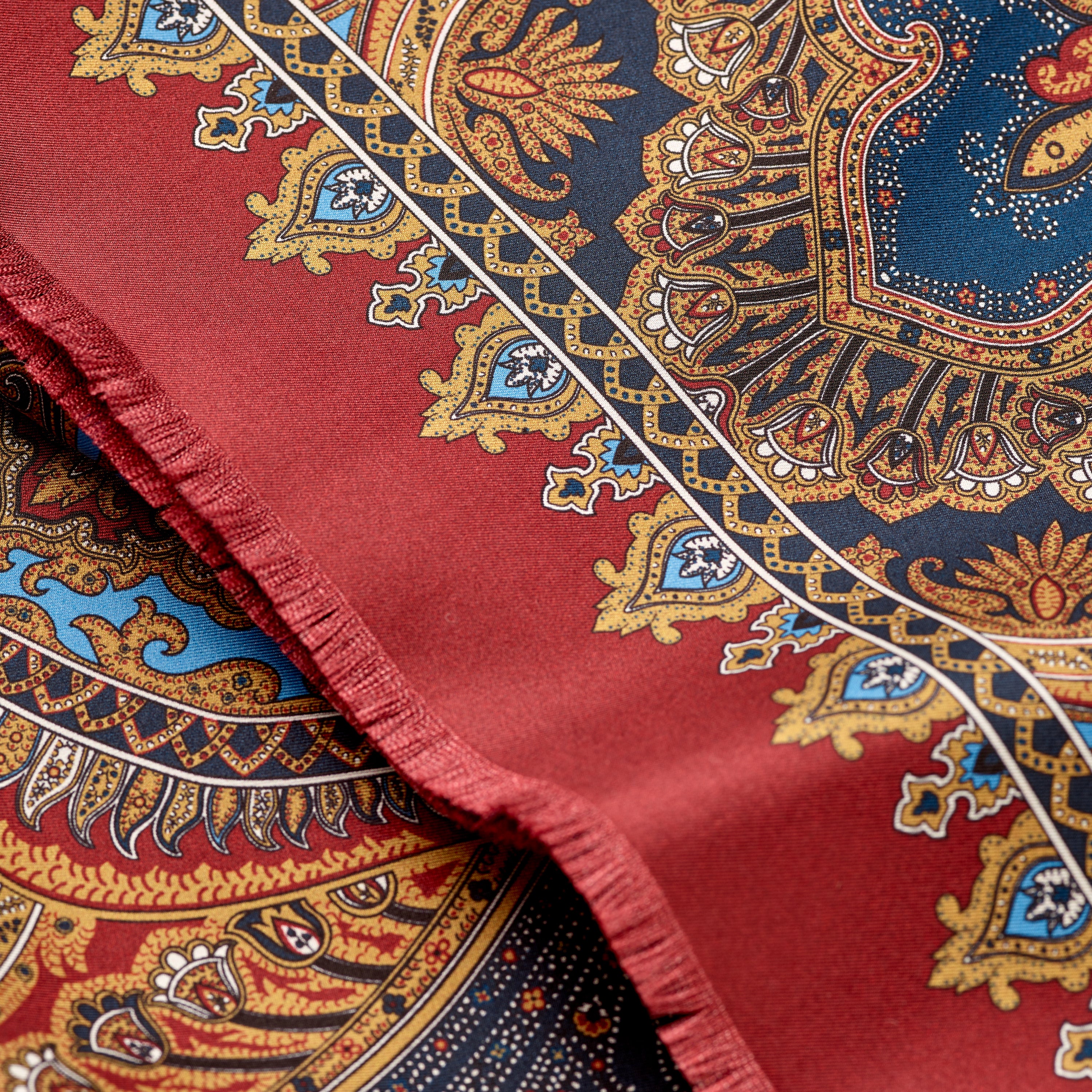 Sera Multicoloured Cashmere & Silk Foulard Scarf