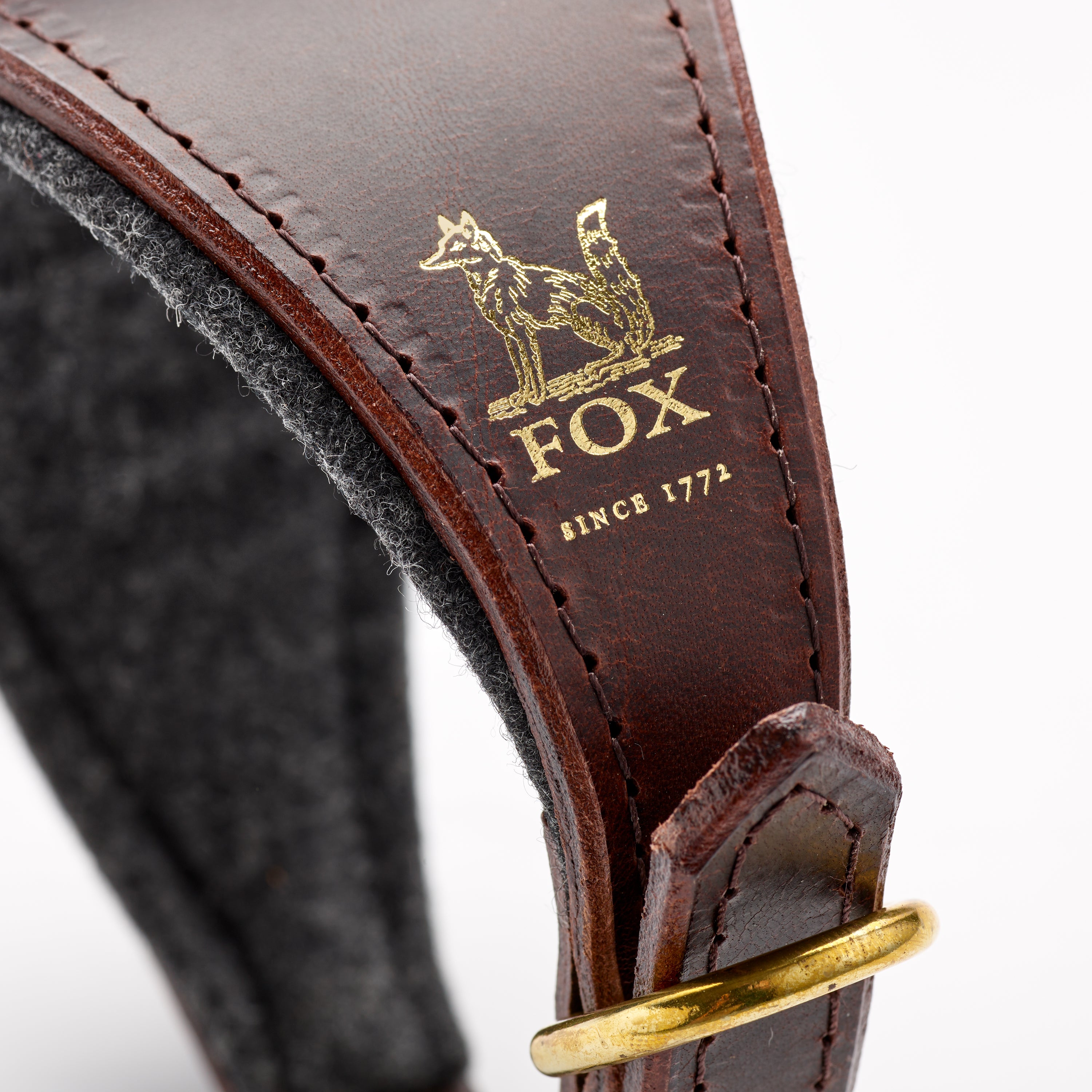 Fox x Storeys & Tails Dark Chocolate Sight Hound Collar