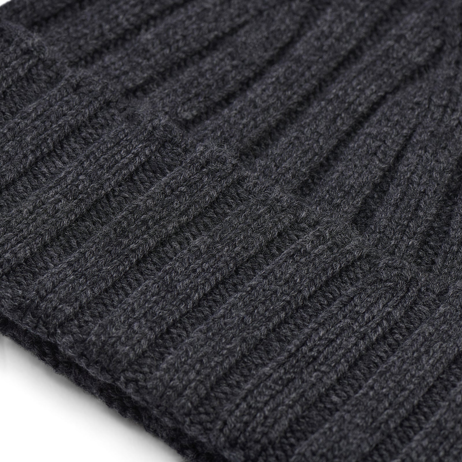Cashmere Knitted Cap Stormcloud