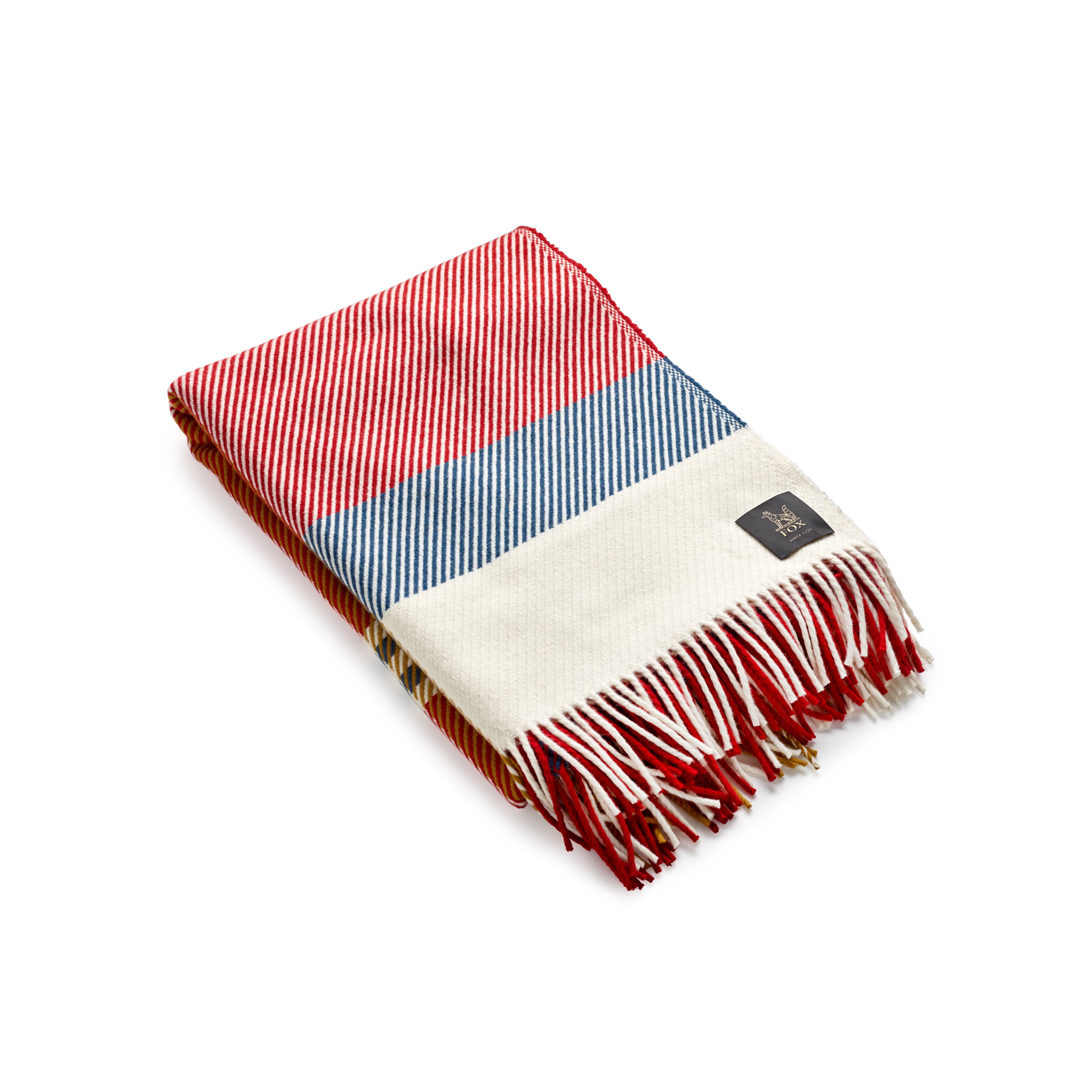 Fine Merino Fox Brothers Blanket in Ruby