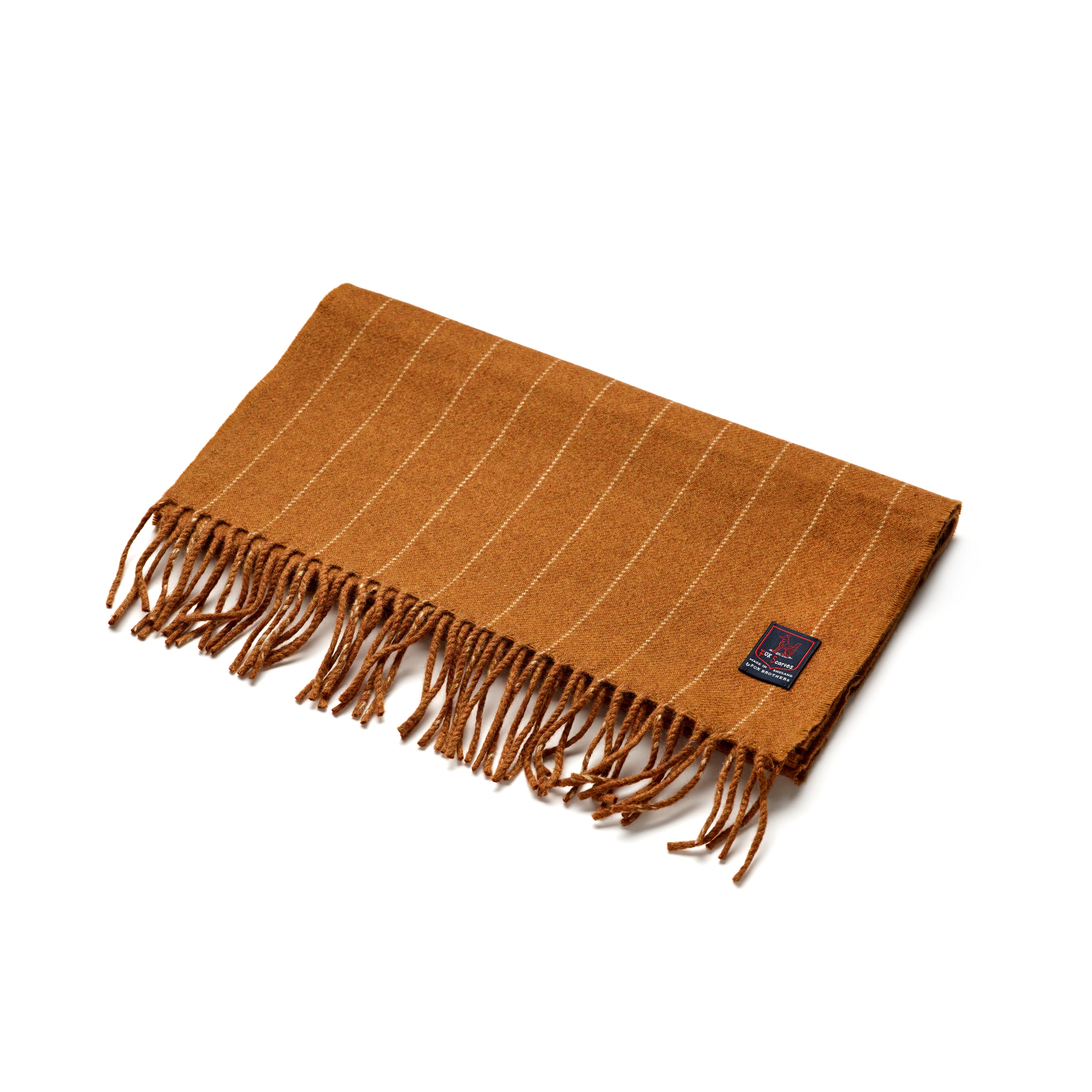 FoxBrothers-Luxury-51%-Cashmere-49%-Merino-Wool-Scarf-Chestnut-Pinstripe.