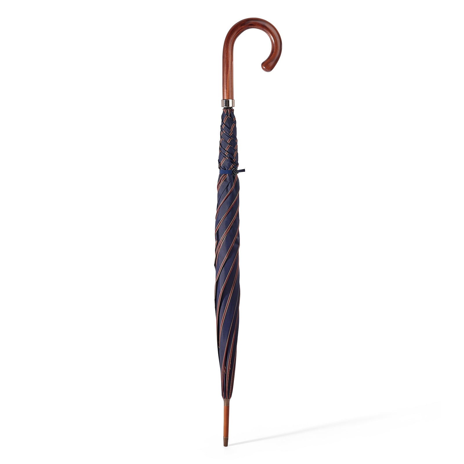 Fox Umbrellas Walnut Handle 1956 Edition Navy Umbrella
