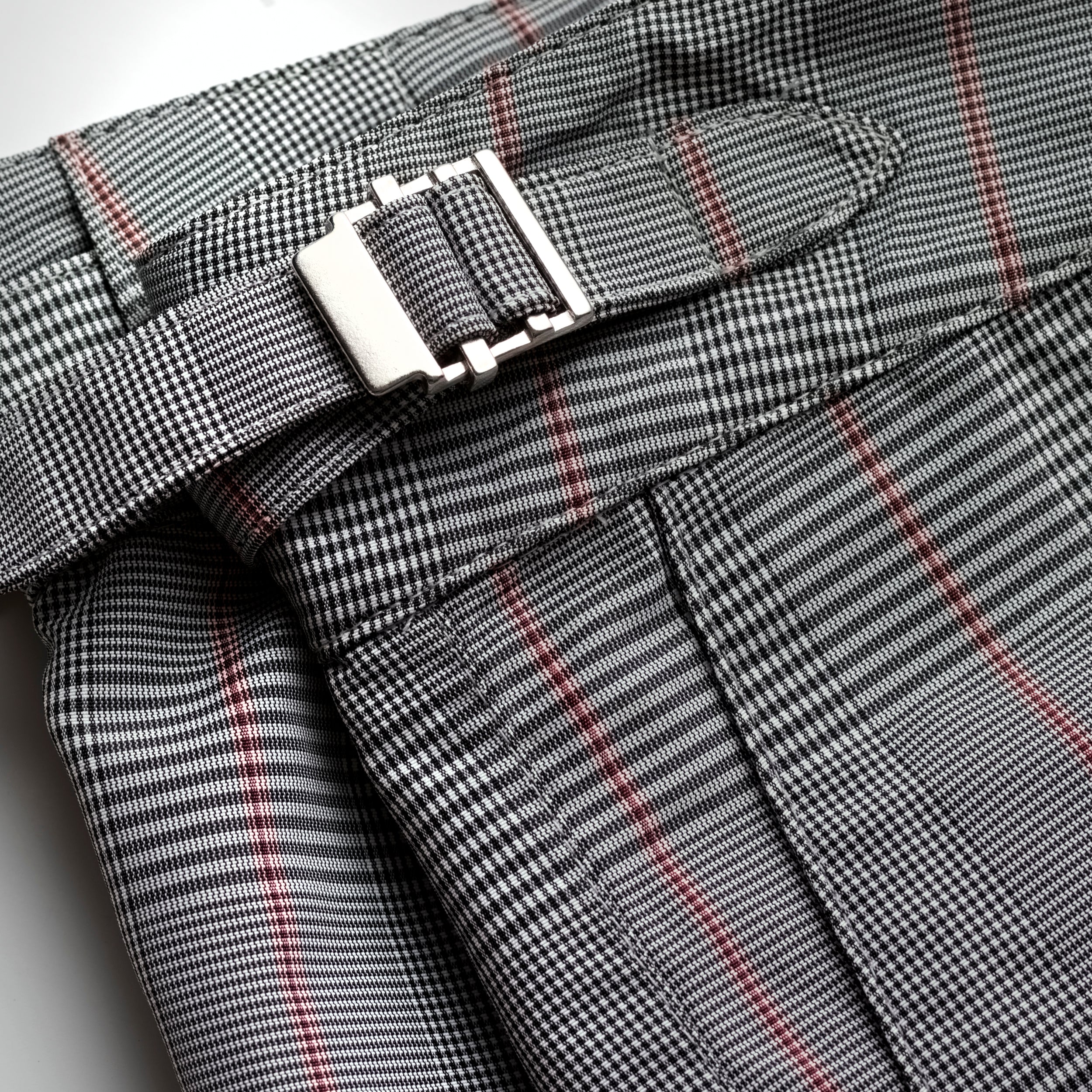 Fox Clipper Swim Shorts in Grey Prince of Wales Check