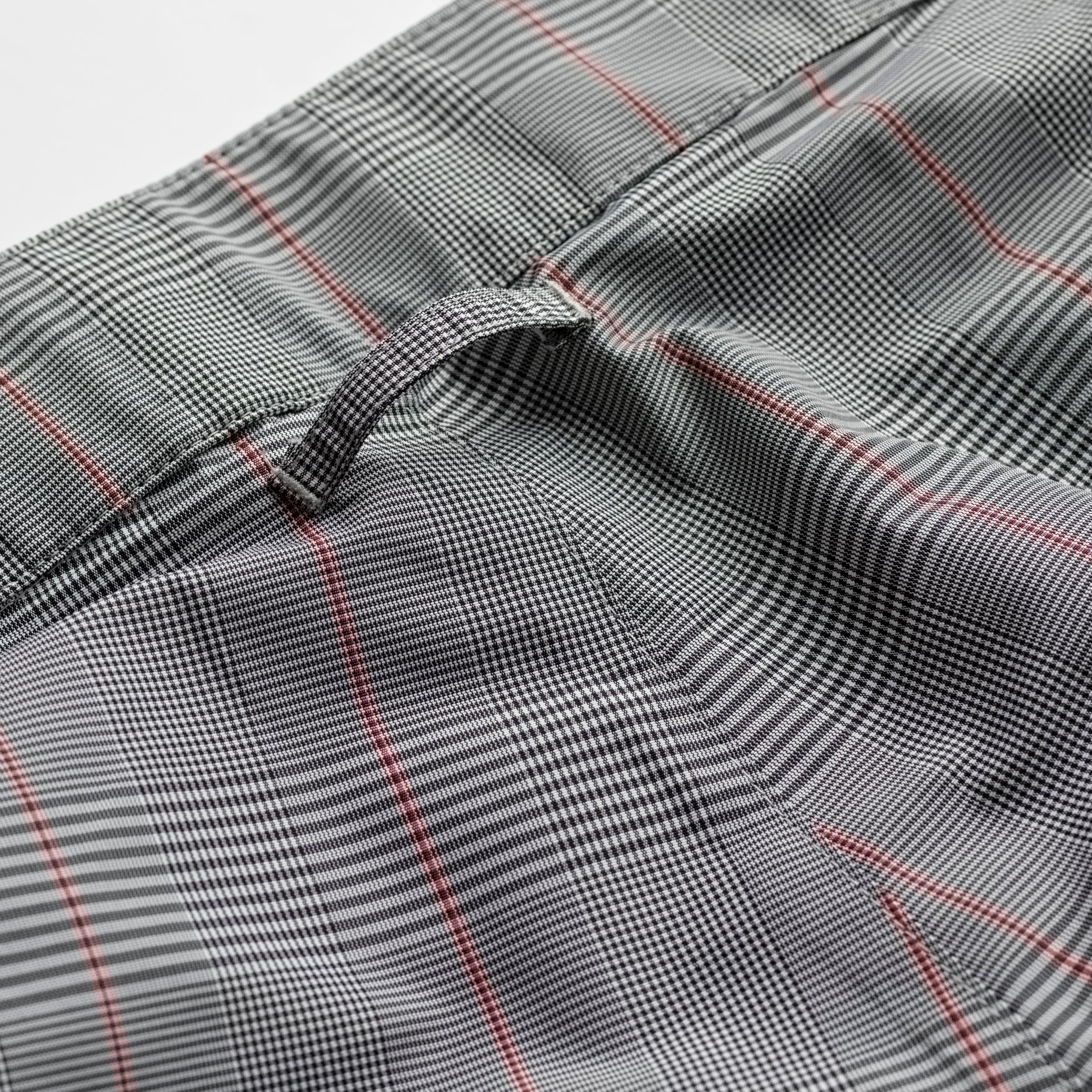 Fox Clipper Swim Shorts in Grey Prince of Wales Check