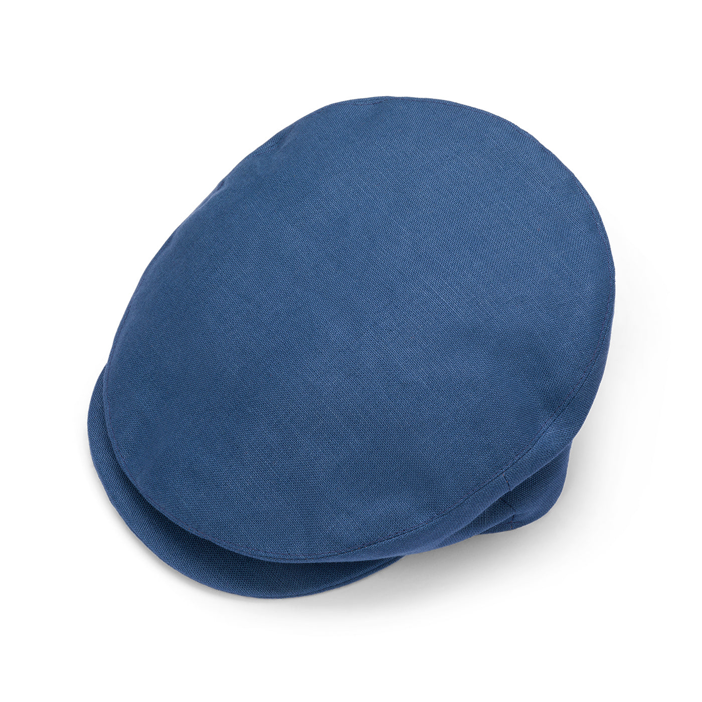 Fox Linen Plainweave Blue Snap Brim Flat Cap