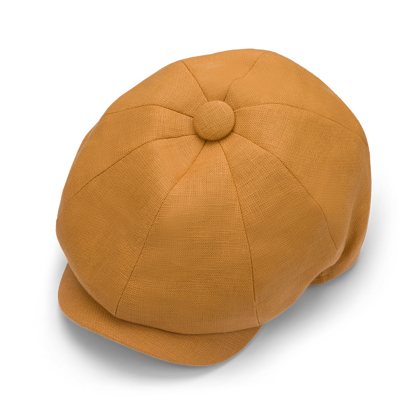 Fox Linen Plainweave Yellow 30's 8 Panel Cap