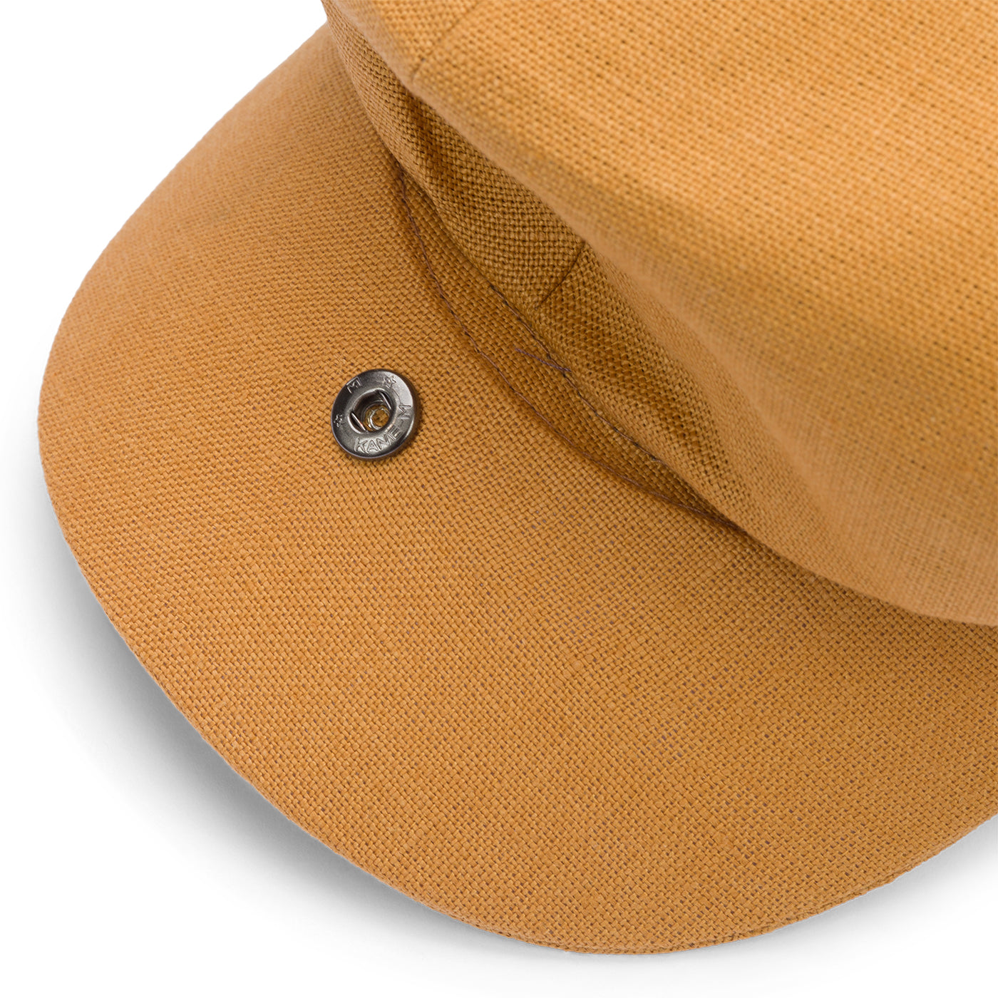 Fox Linen Plainweave Yellow 30's 8 Panel Cap