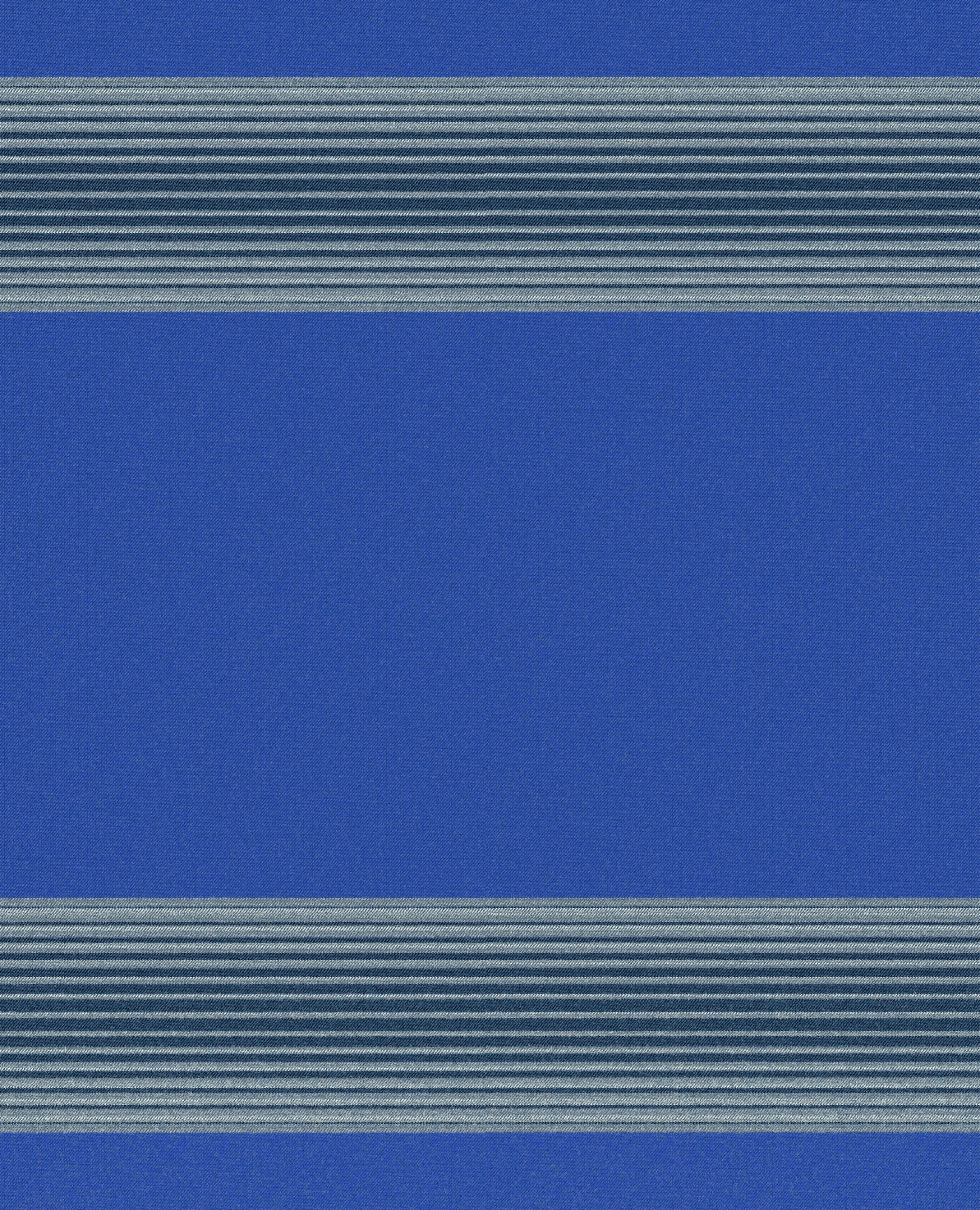 Fox Brothers Exmoor Stripe Throw in Blue