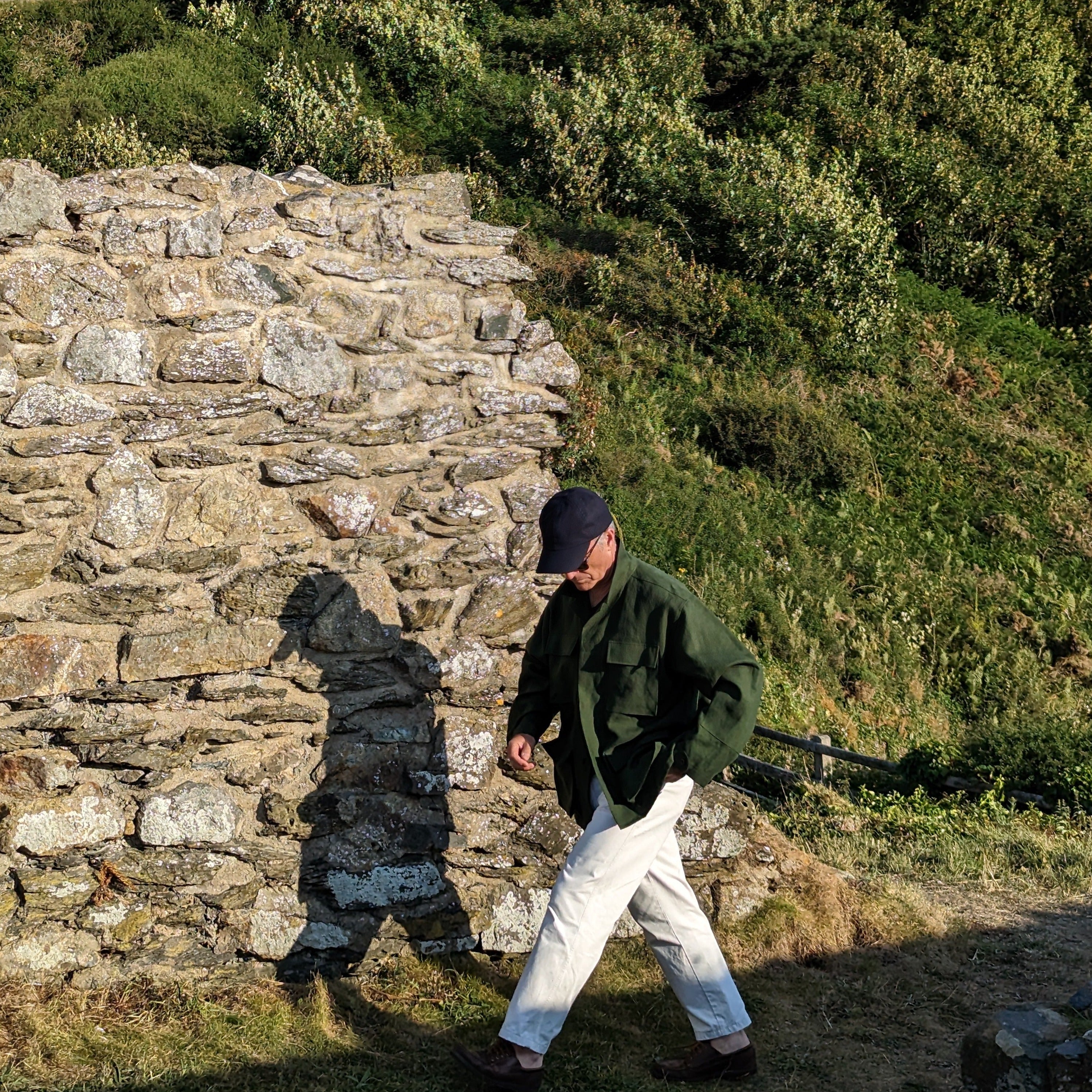 FK001-Fox Linen Bronze Green Jacket