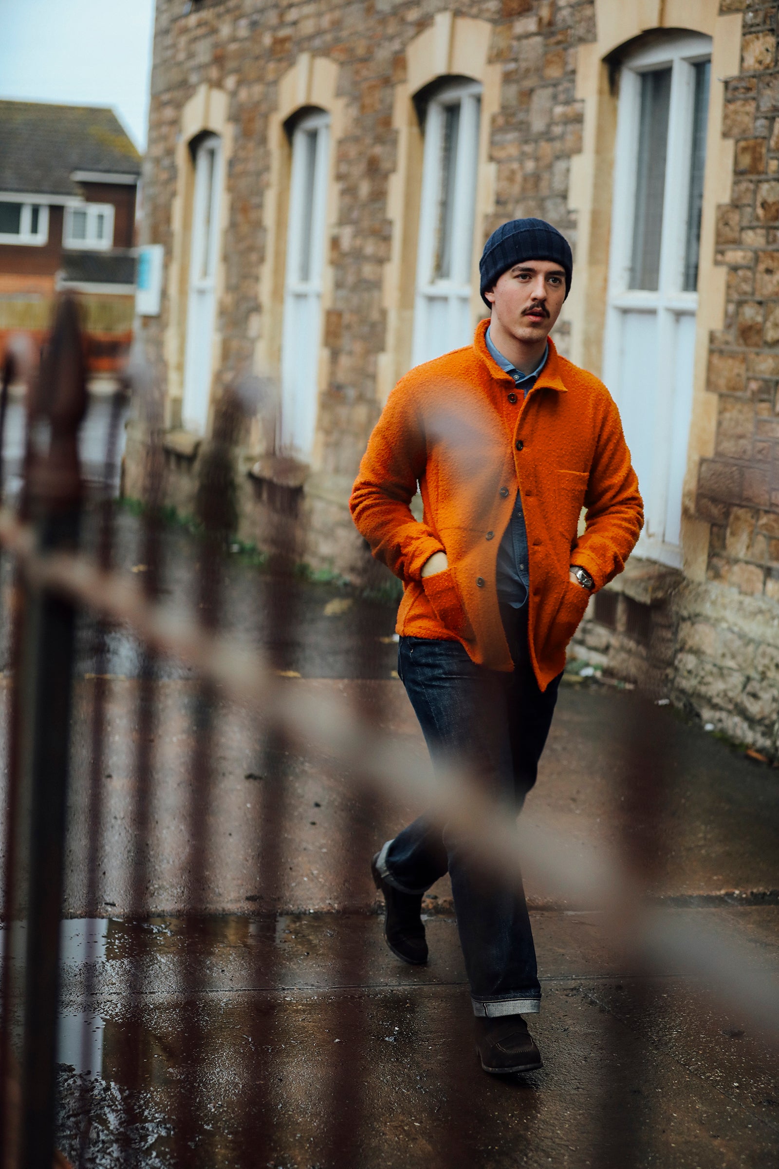 casentino orange utility jacket