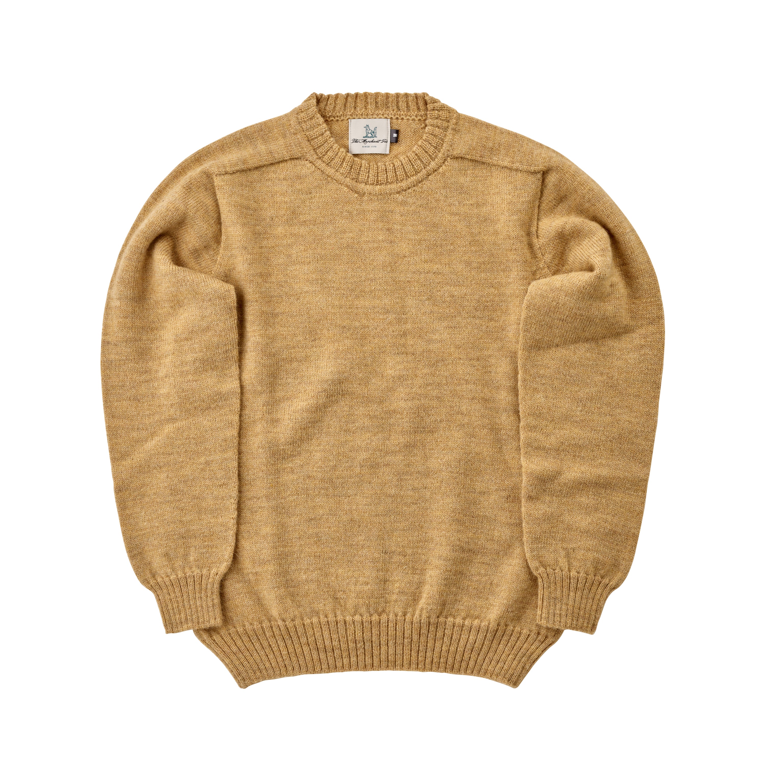 The Lightweight Crew Neck Jumper in Golden Brown