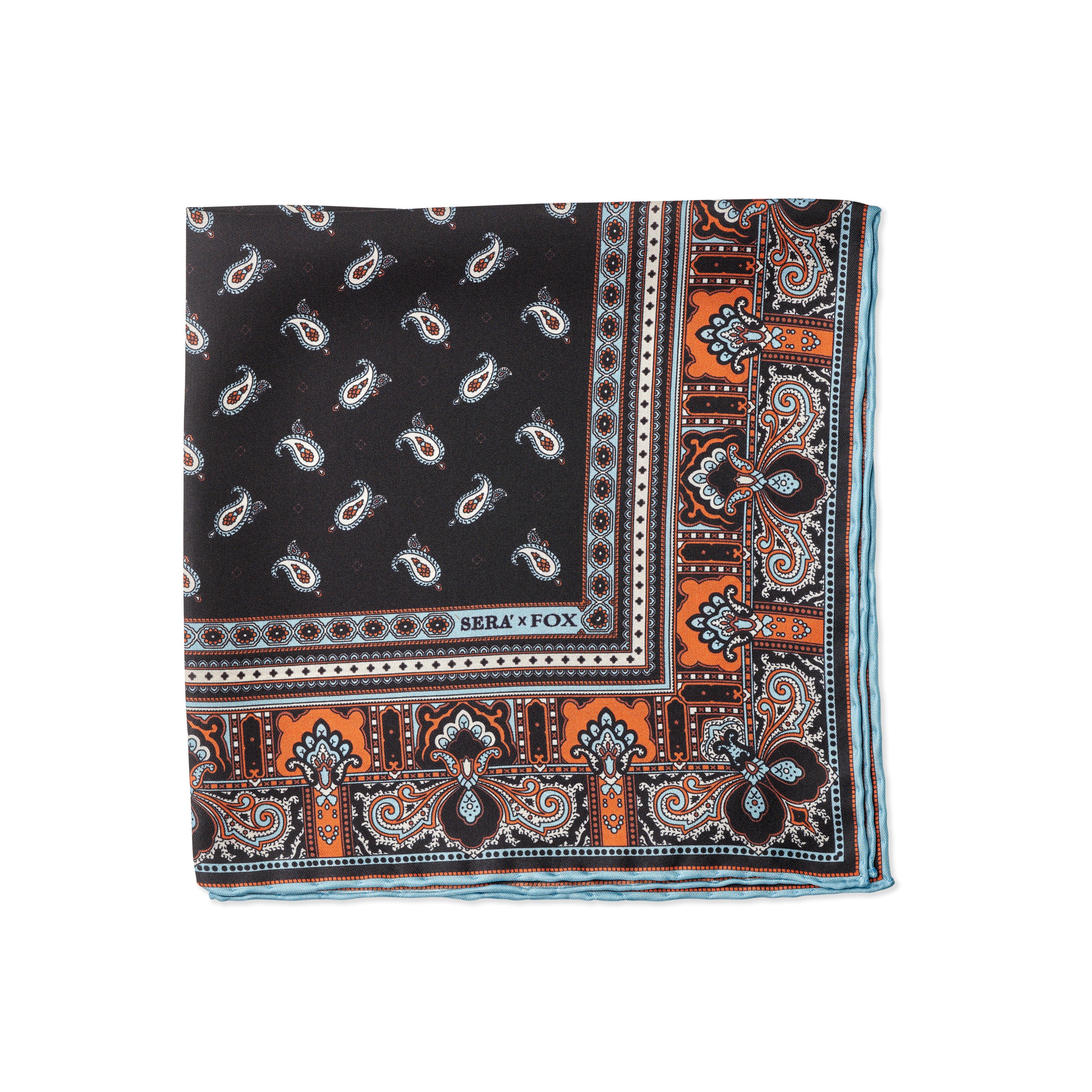 Fox x Sera Fine Silk Pocket Square