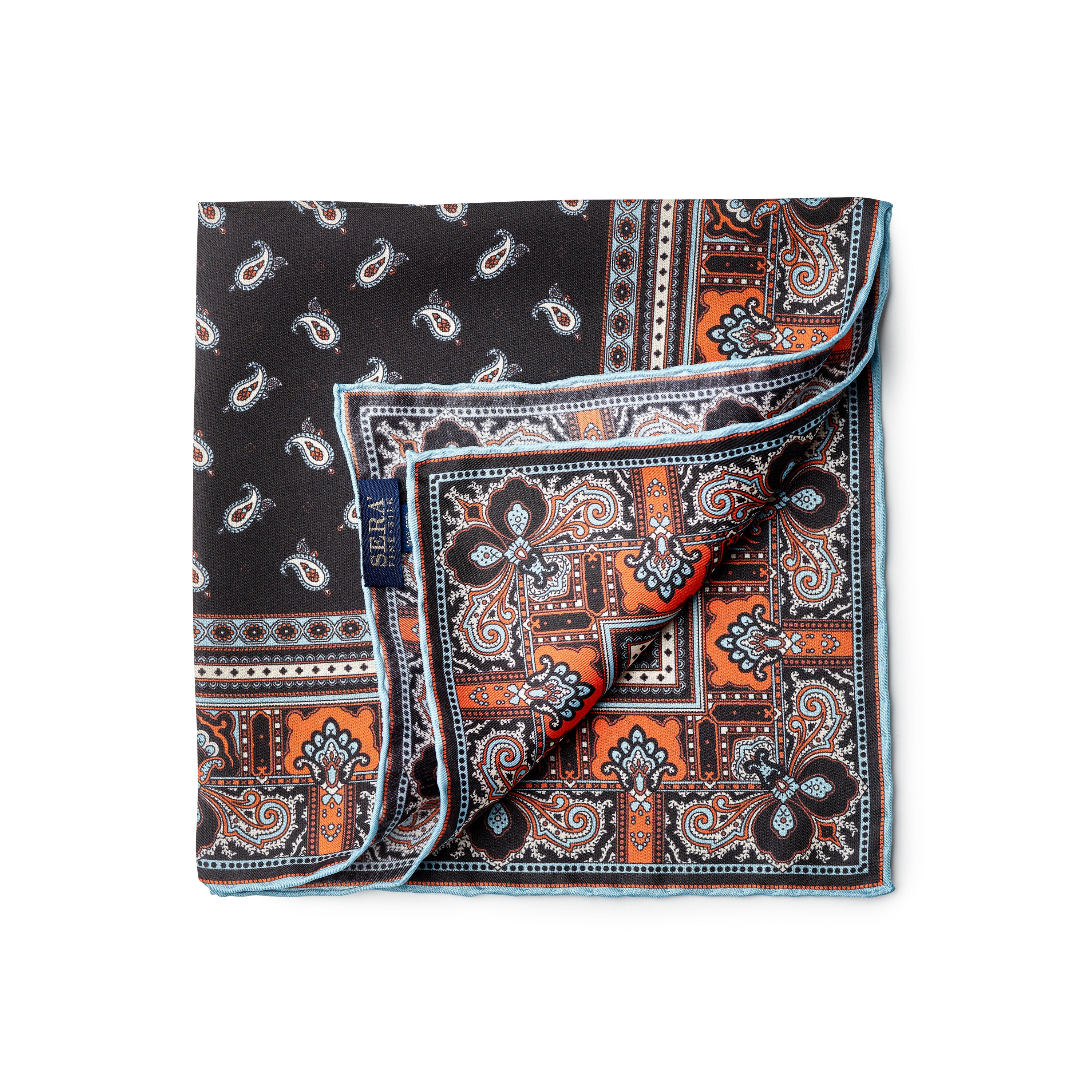 Fox x Sera Fine Silk Pocket Square
