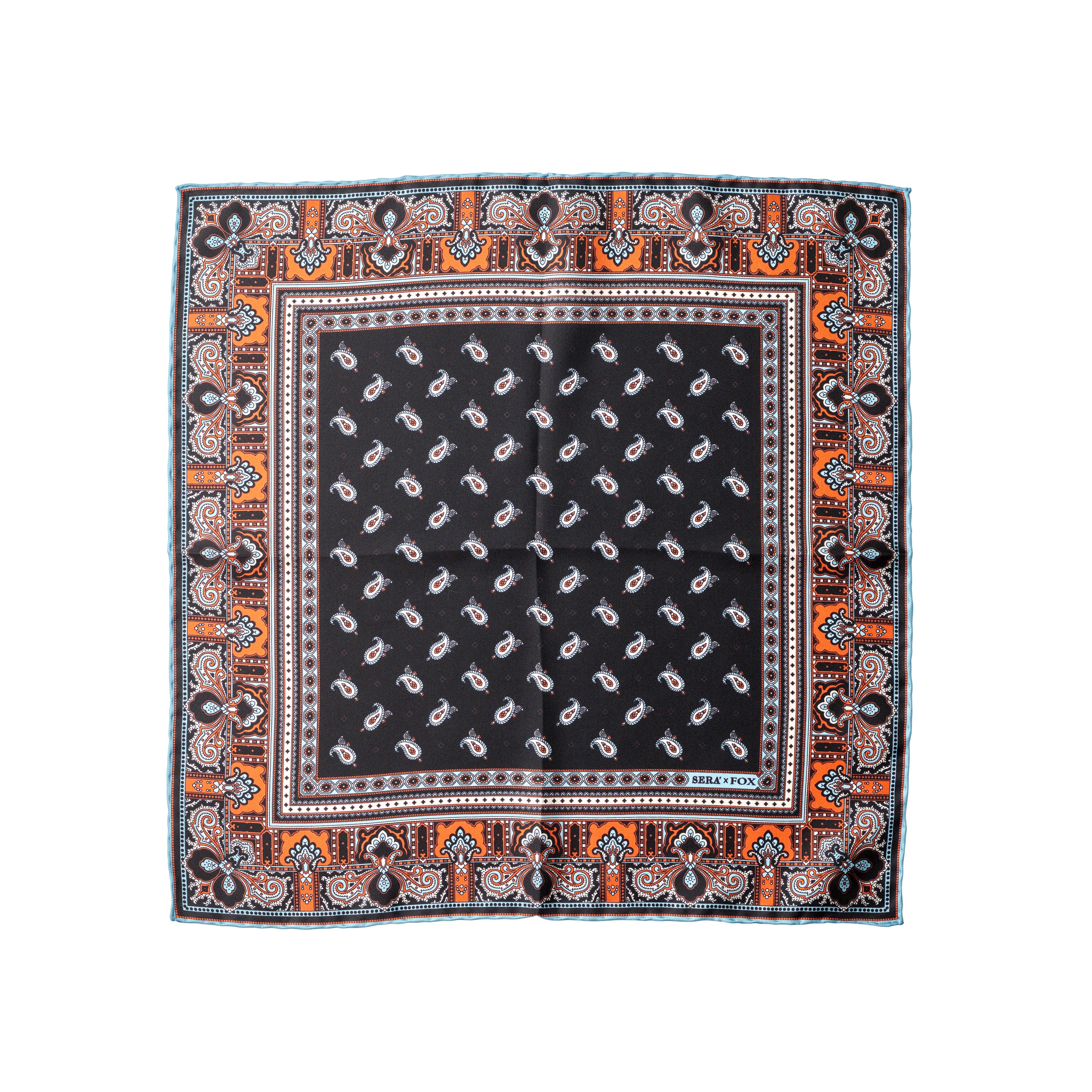 Fox x Sera Fine Silk Pocket Square