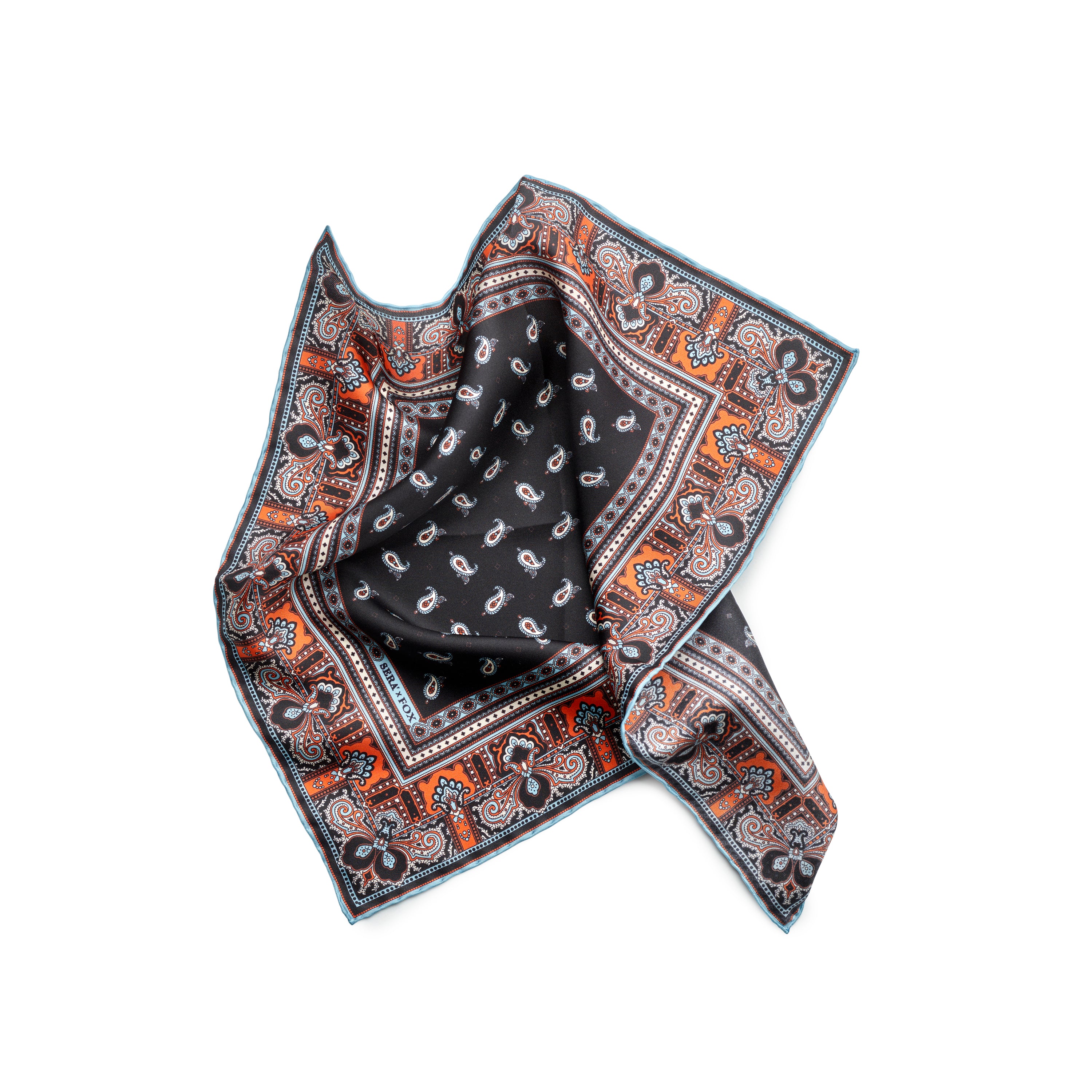Fox x Sera Fine Silk Pocket Square