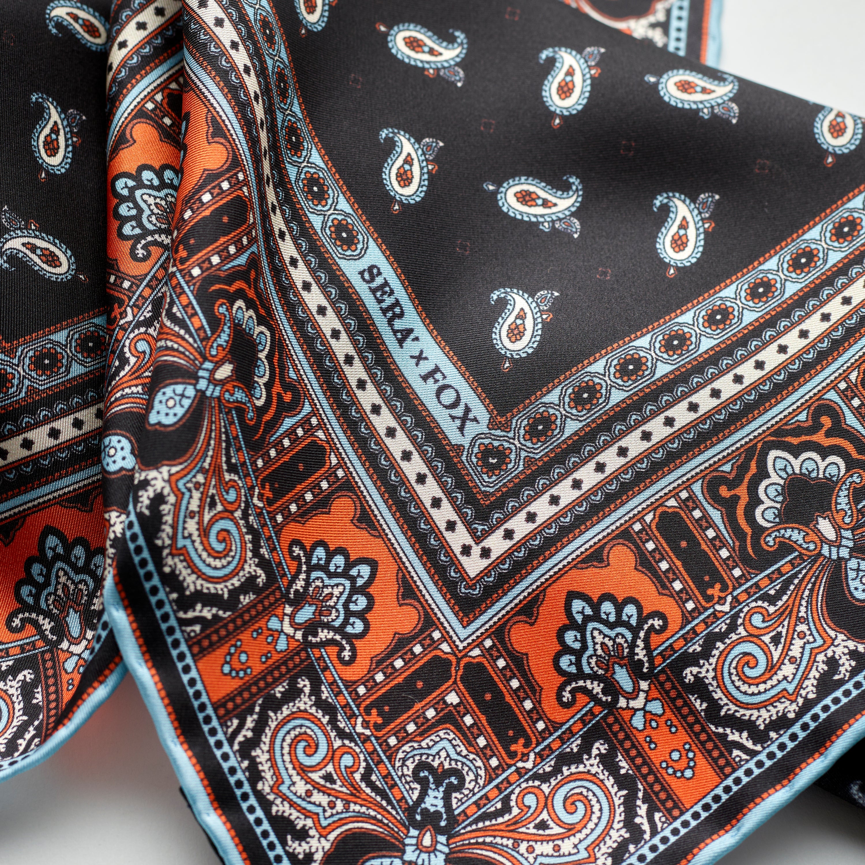 Fox x Sera Fine Silk Pocket Square