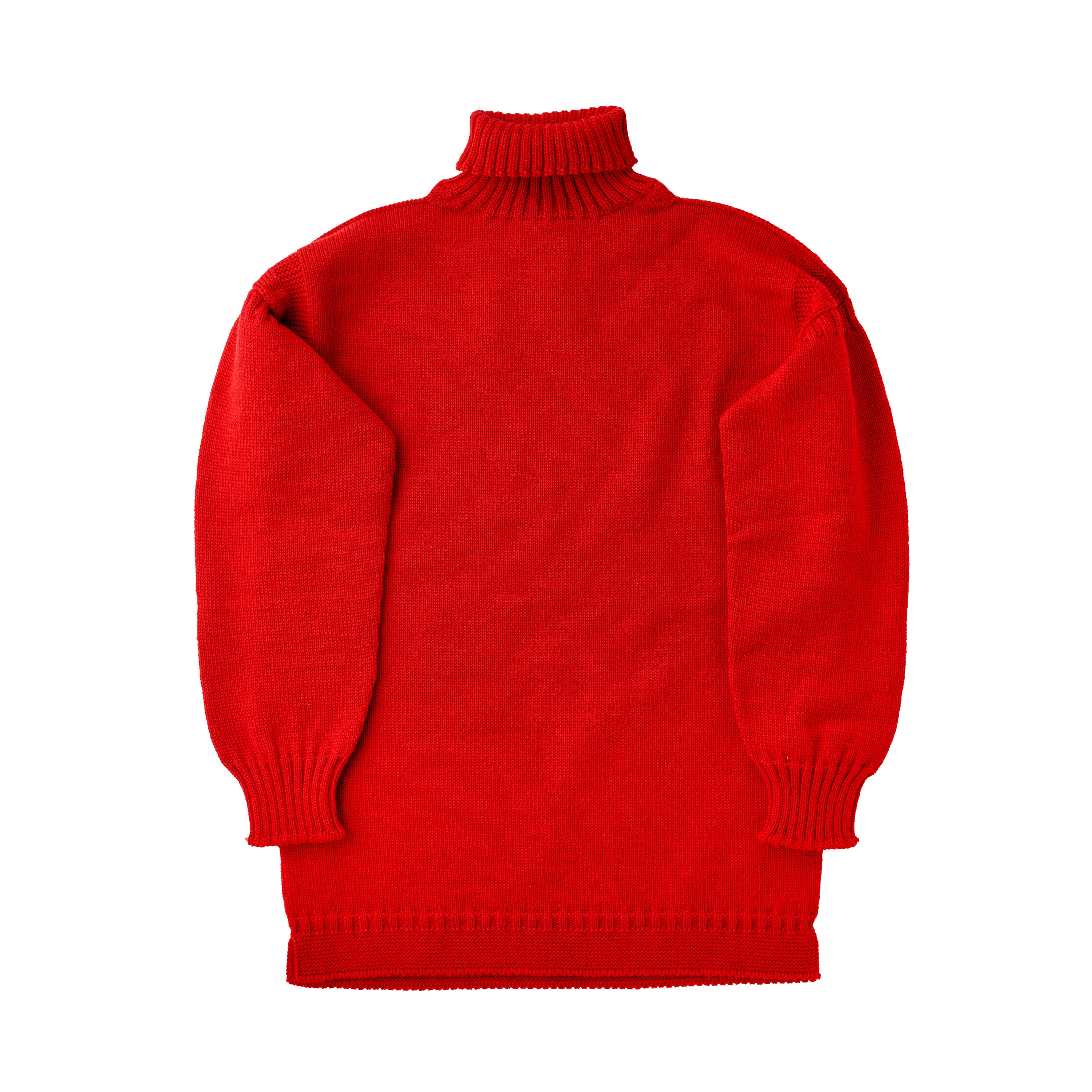 Guernsey Woollens x Fox Roll Neck in Portsmouth Red