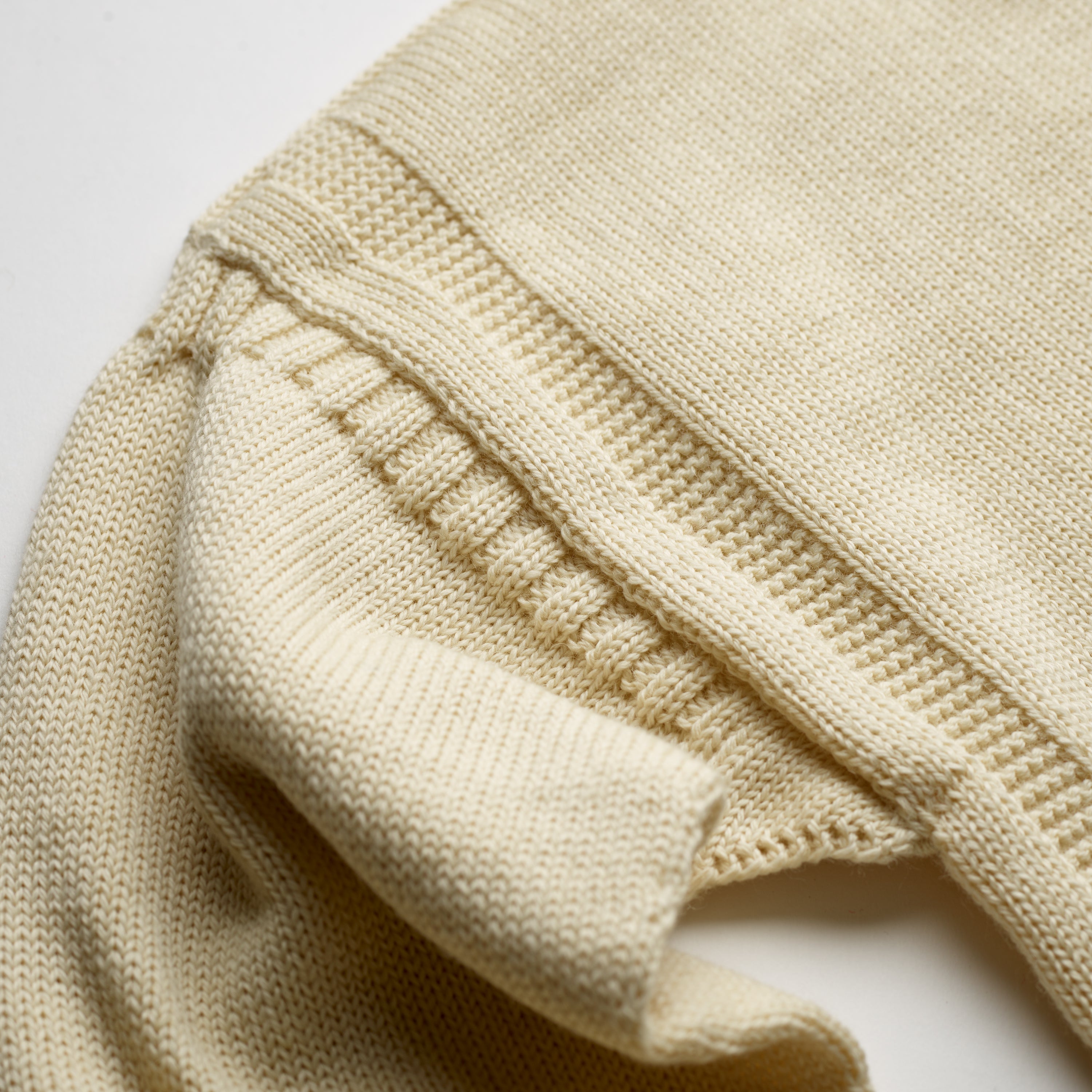 Guernsey Woollens x Fox Roll Neck in Submariner White