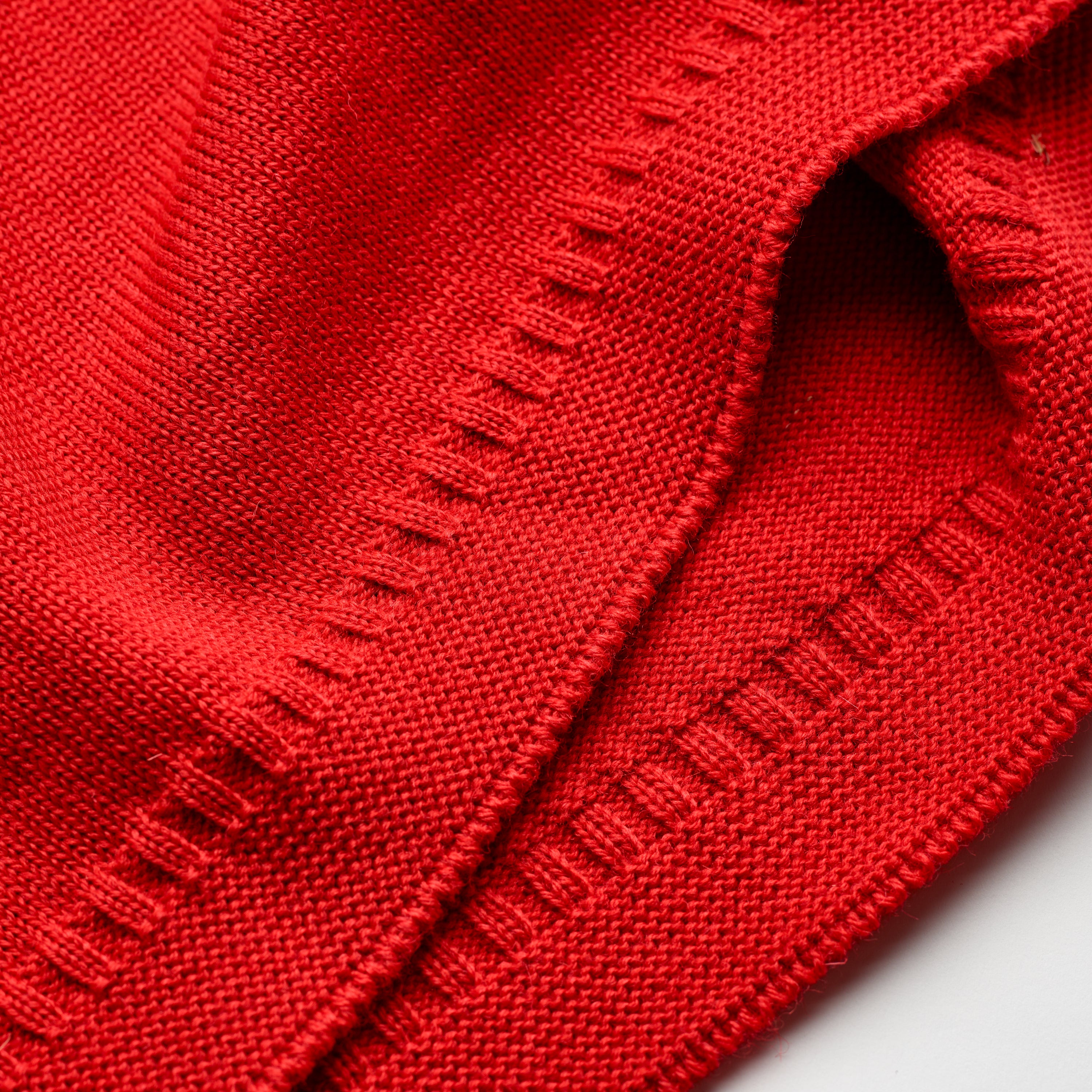 Guernsey Woollens x Fox Roll Neck in Portsmouth Red