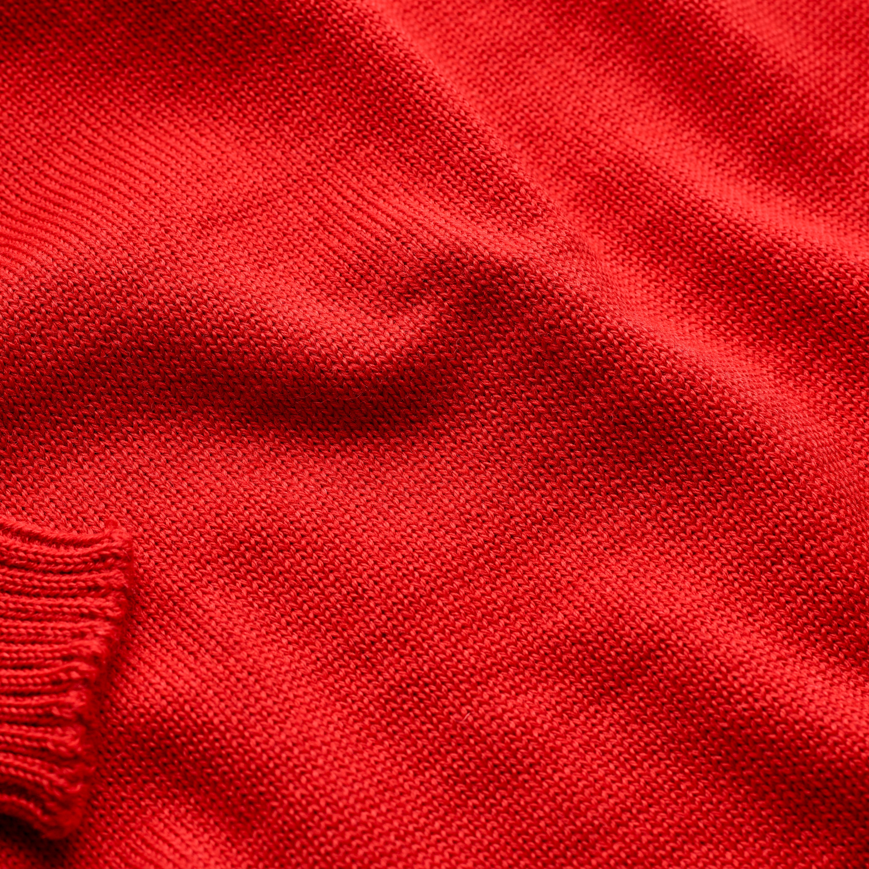 Guernsey Woollens x Fox Roll Neck in Portsmouth Red