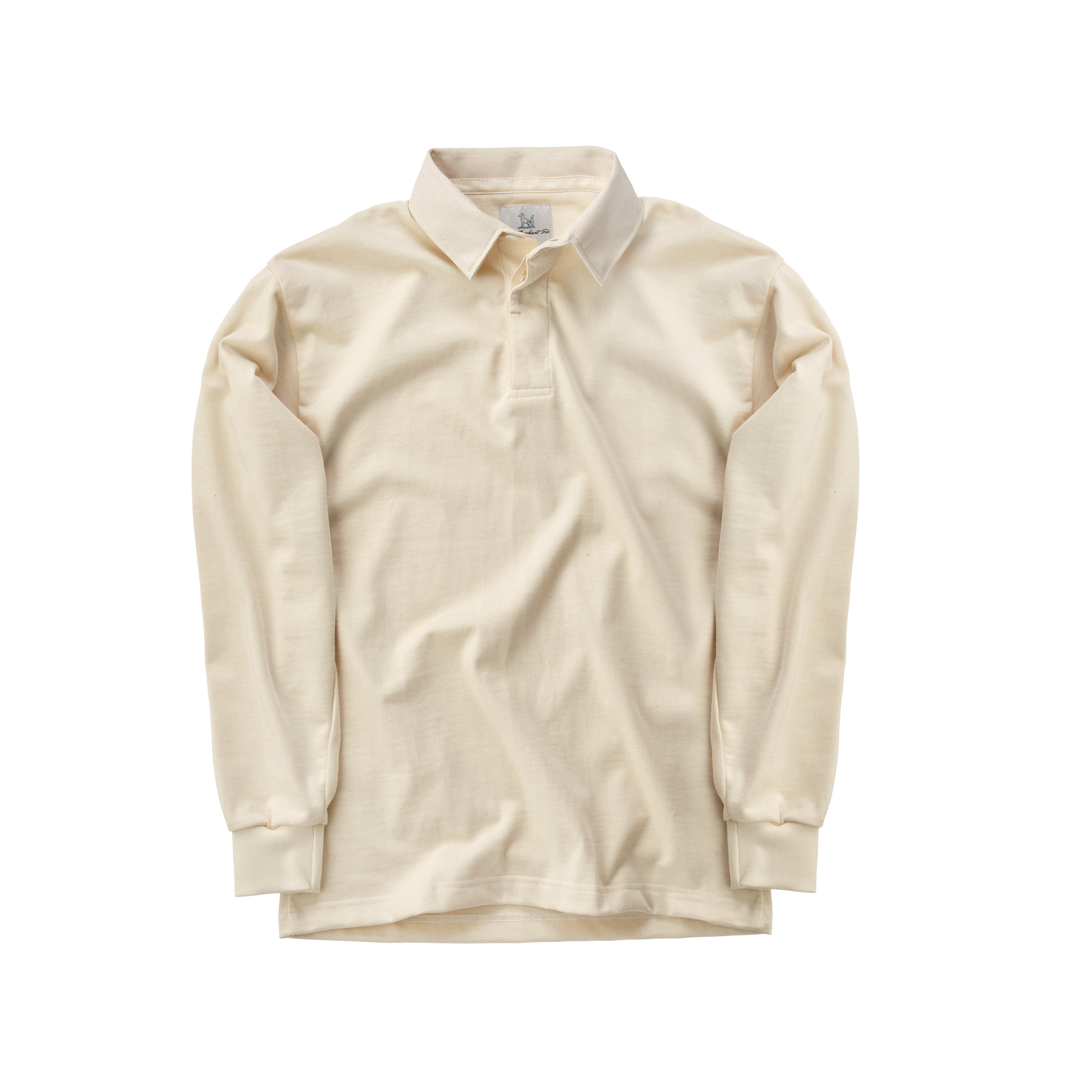 Fox Heritage Plain Rugby Shirt in Ecru