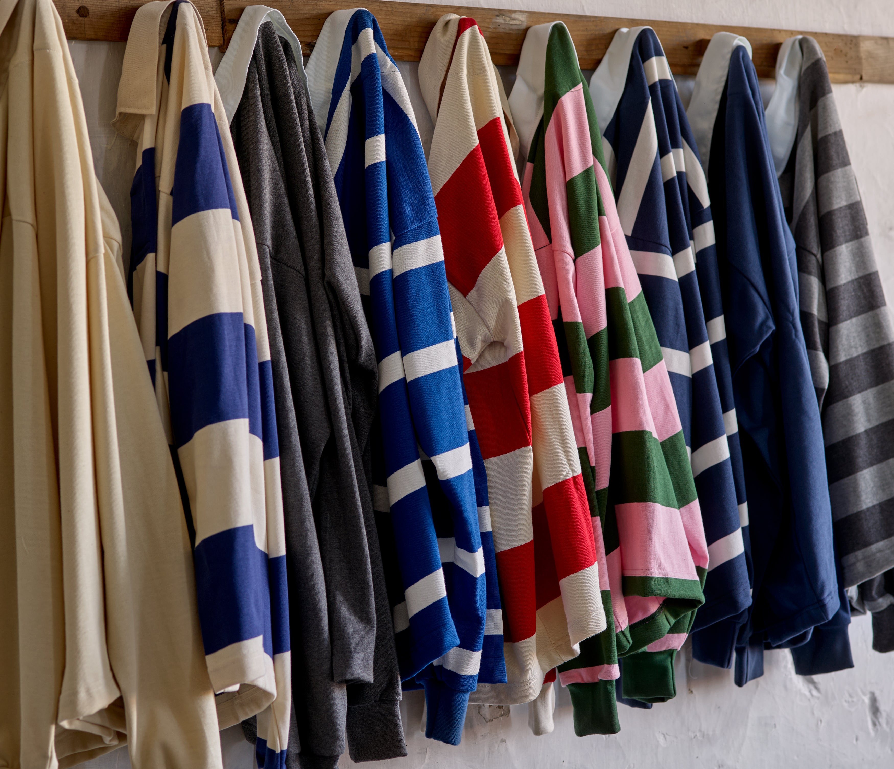 Fox Heritage Plain Rugby Shirt in Ecru