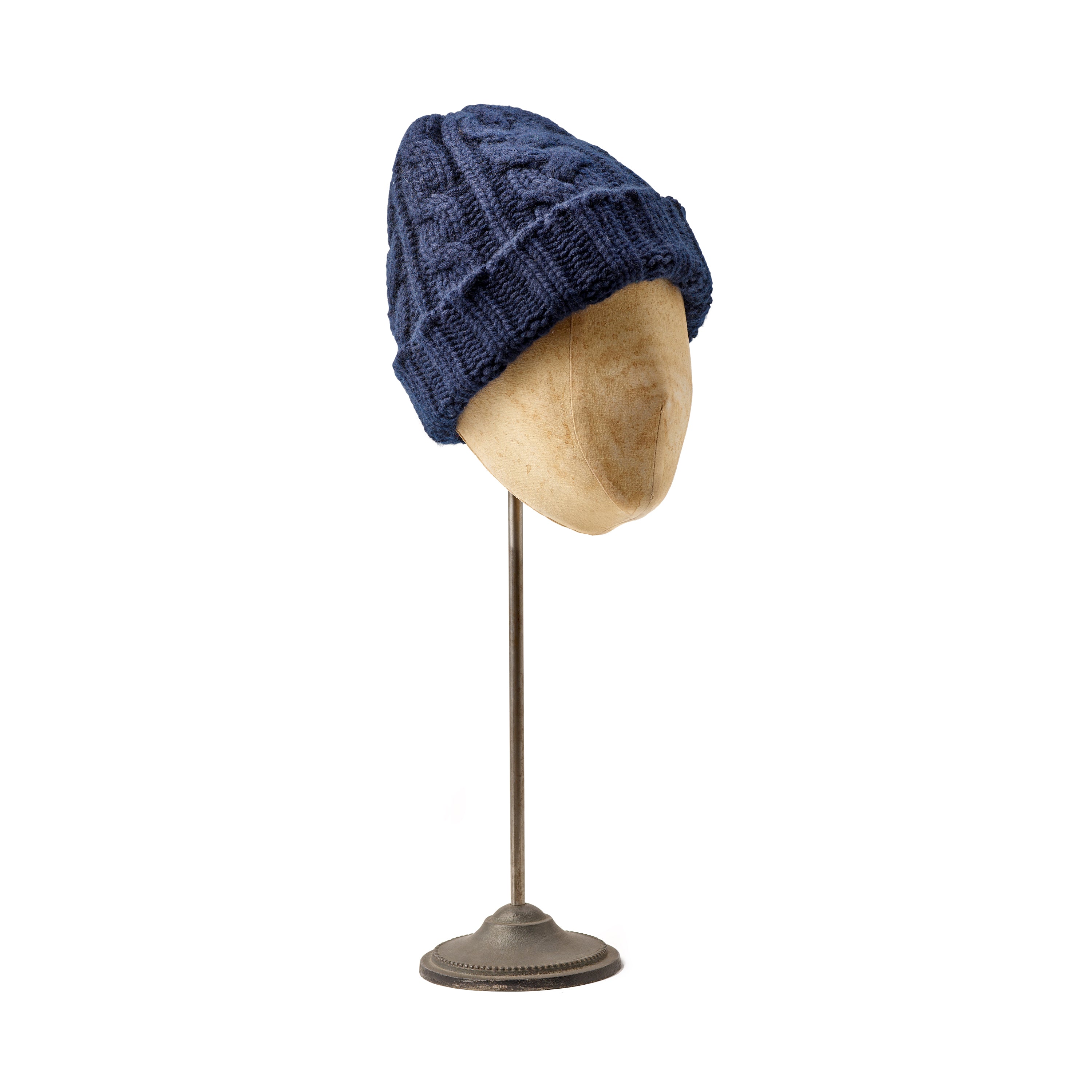 Corgi Cashmere Knitted Cap Navy