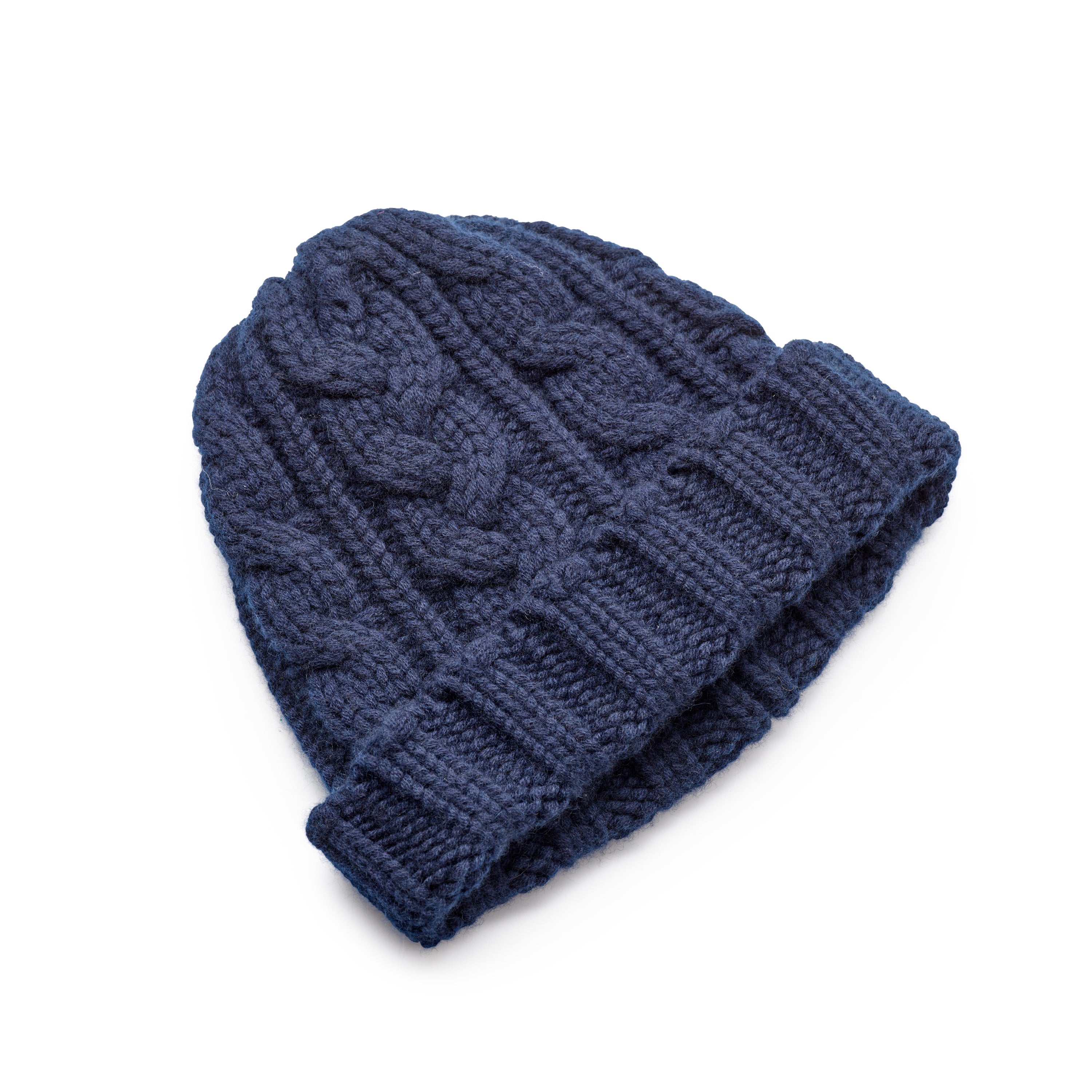 Corgi Cashmere Knitted Cap Navy