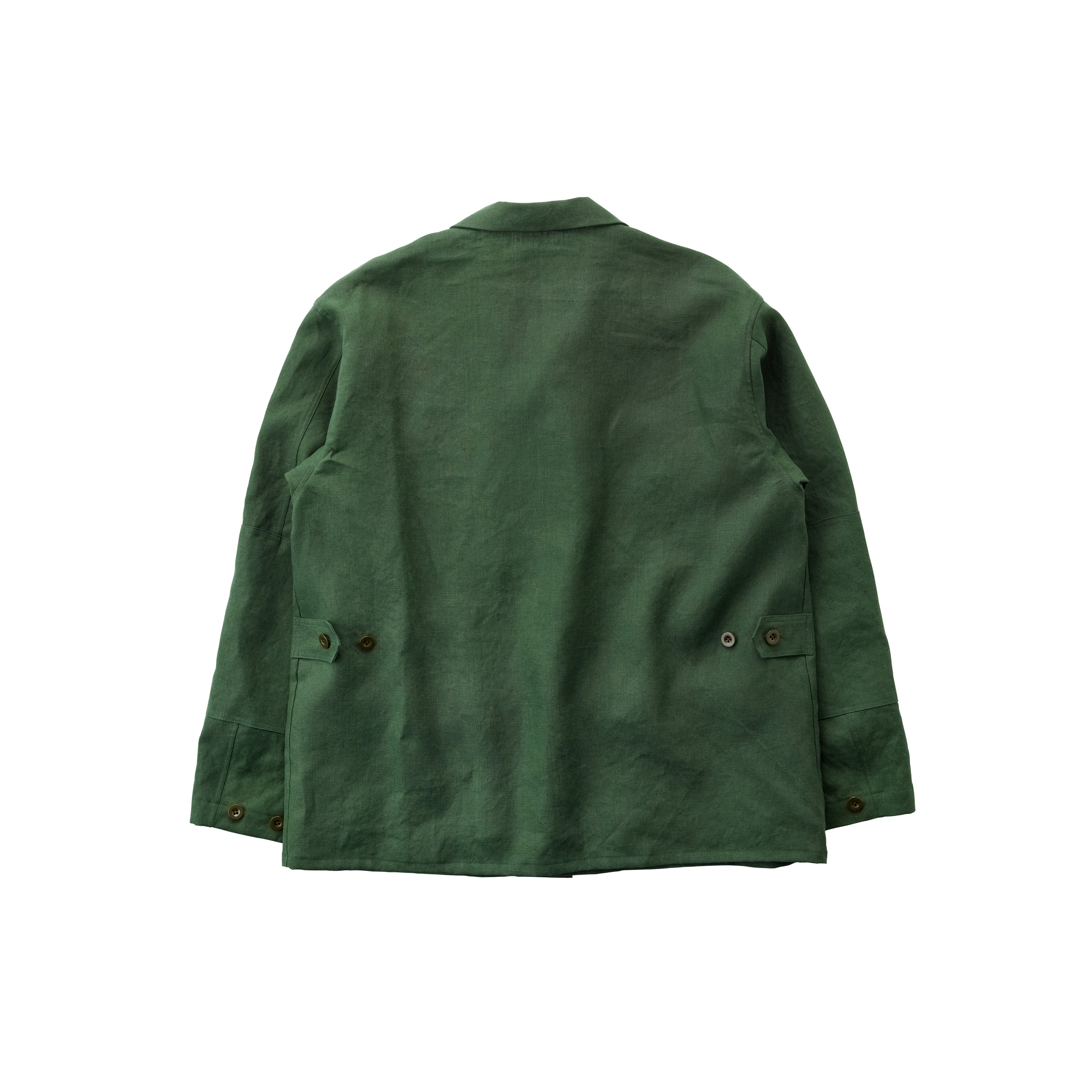 FK001-Fox Linen Bronze Green Jacket