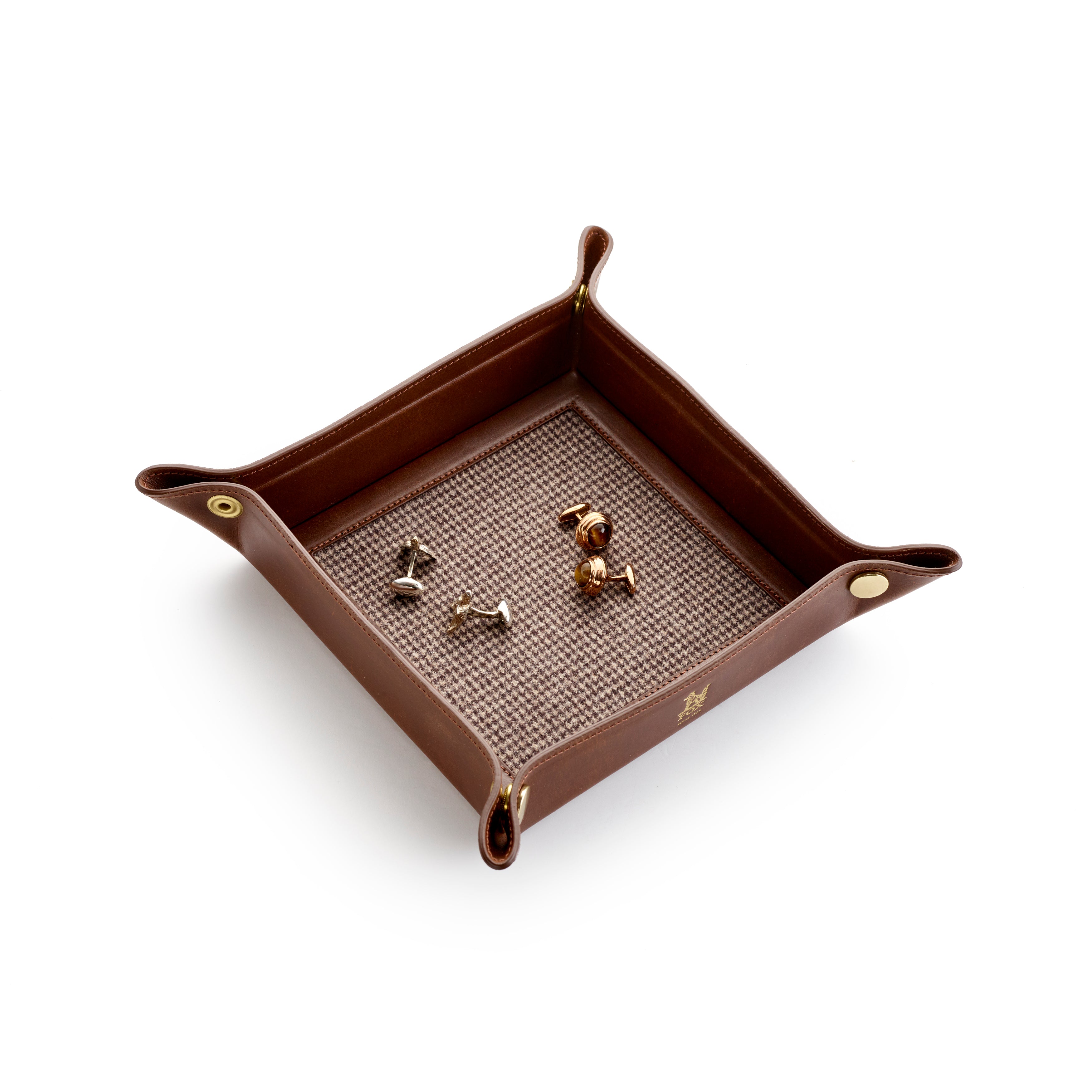 The Leather Travel Valet Tray