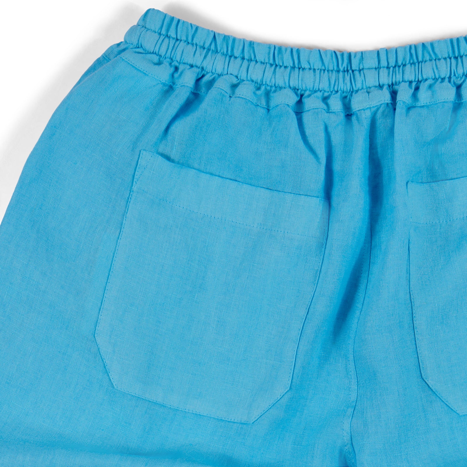 Fedeli Linen Bermuda Shorts in Windsurf Aqua