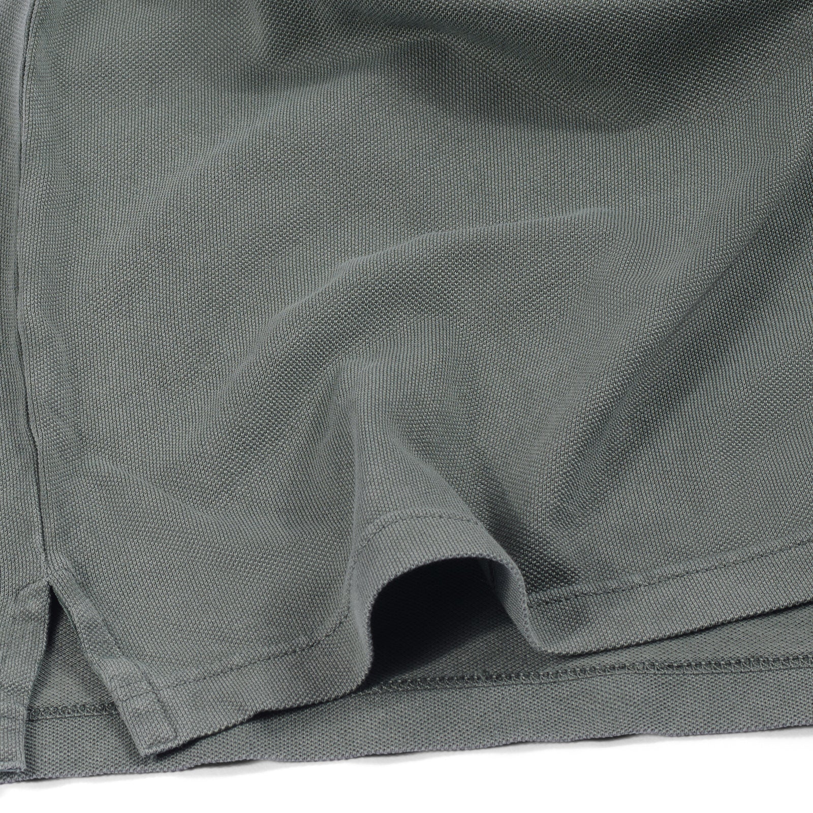 Fedeli Classic Short Sleeve Knitted Piqué Polo Shirt in Sage