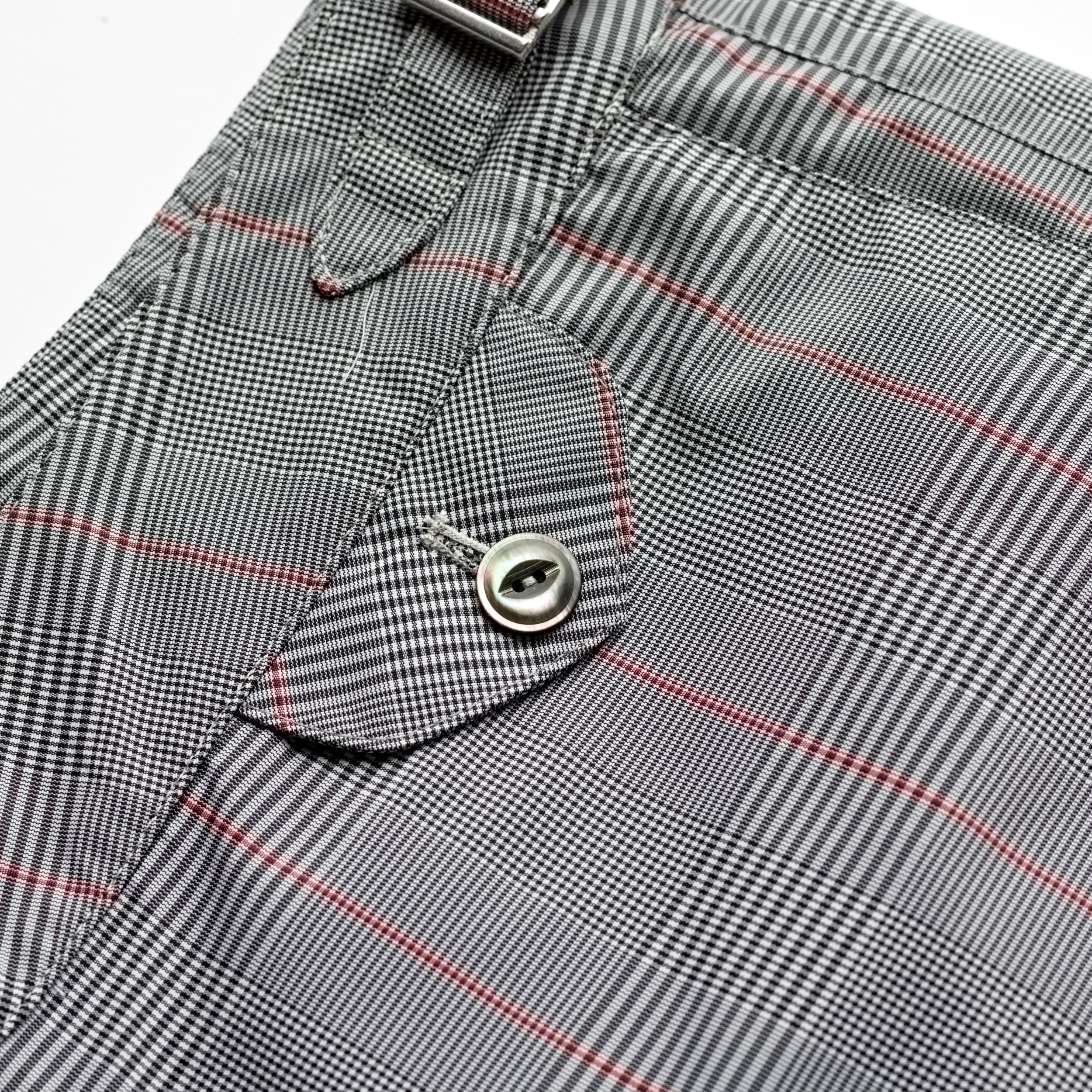 Fox Clipper Swim Shorts in Grey Prince of Wales Check